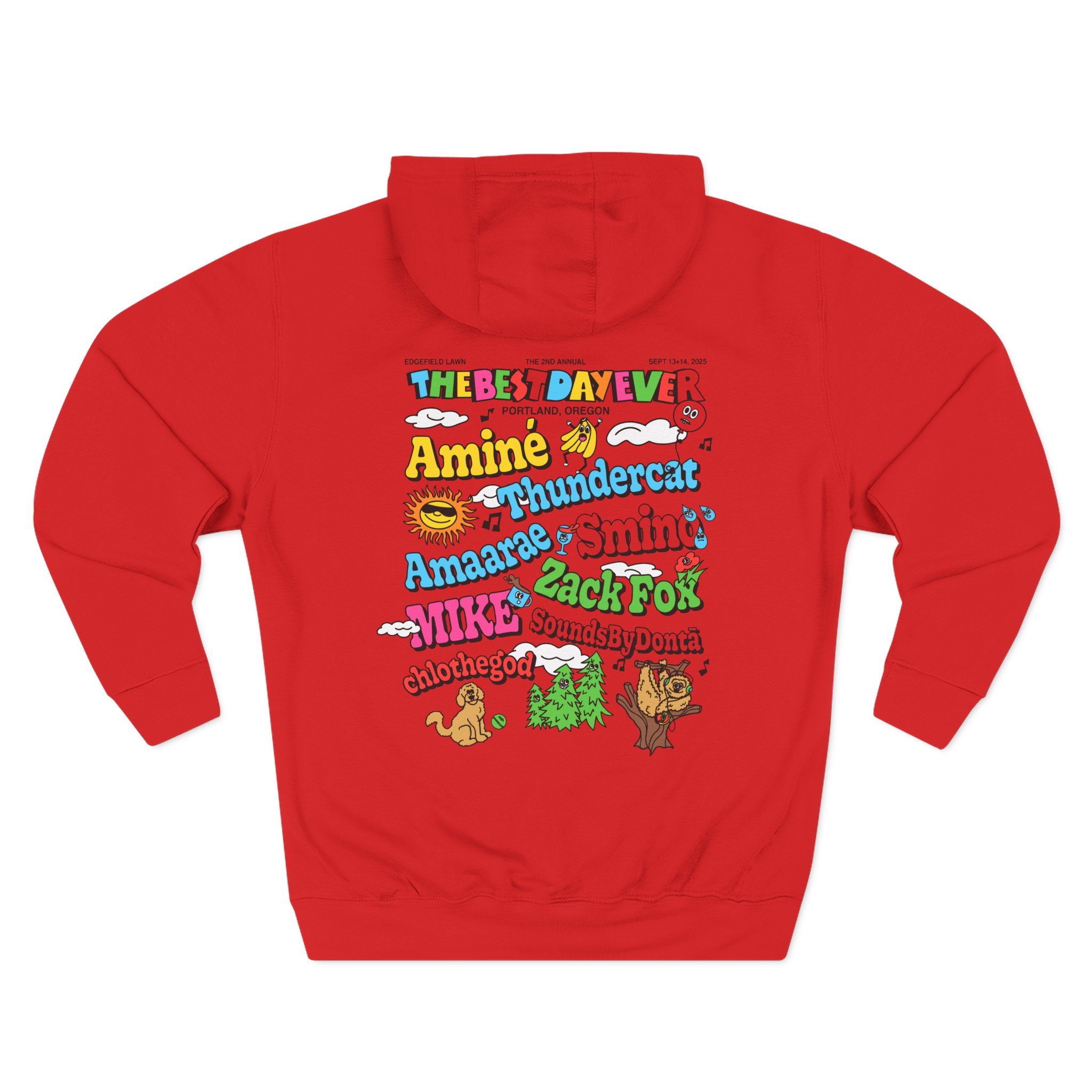 Aminé the Best Day Ever Three-Panel Fleece Hoodie - Image 6
