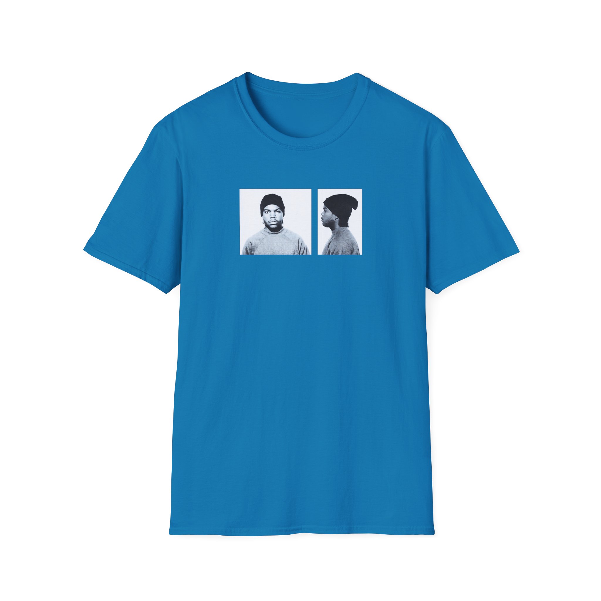 Ice Cube Mug Shot Unisex Softstyle T-Shirt - Image 15