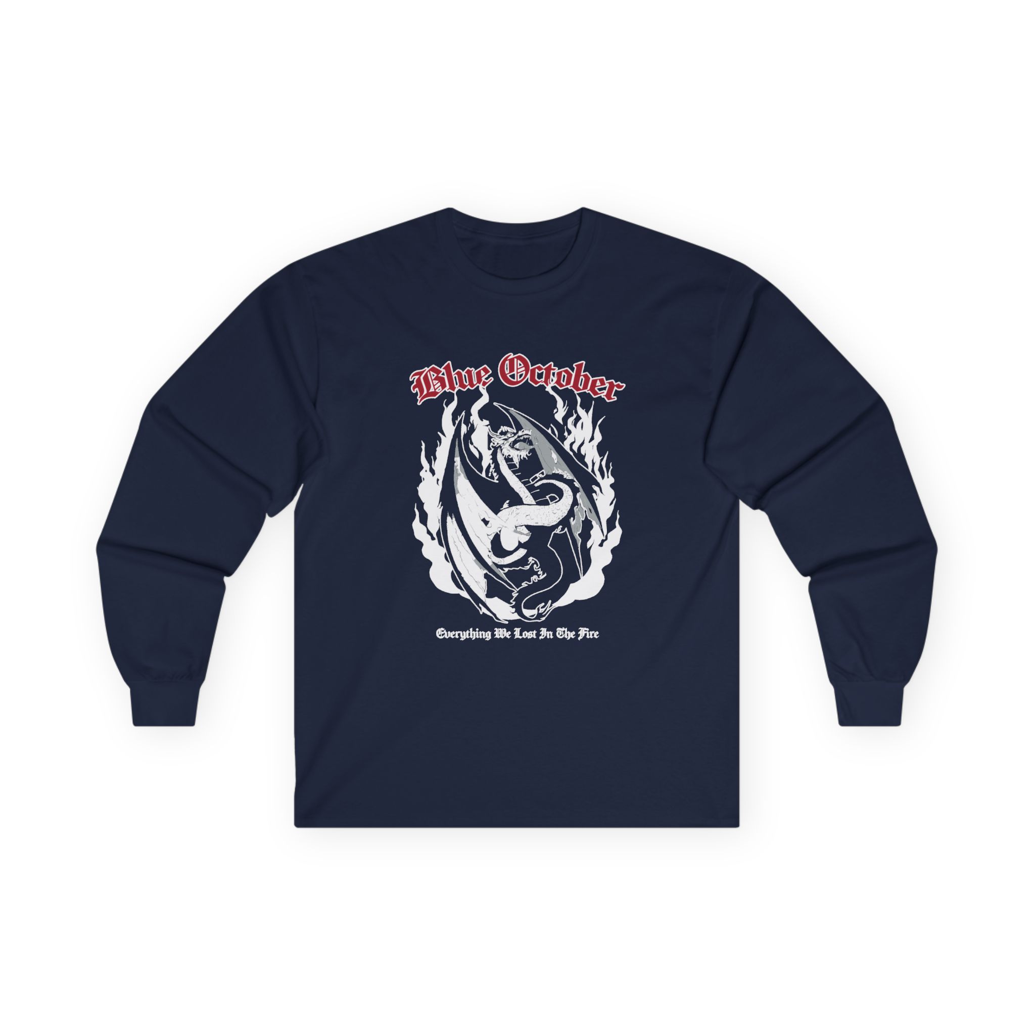Blue October Ewlitf Dragon Unisex Ultra Cotton Long Sleeve Tee - Image 9