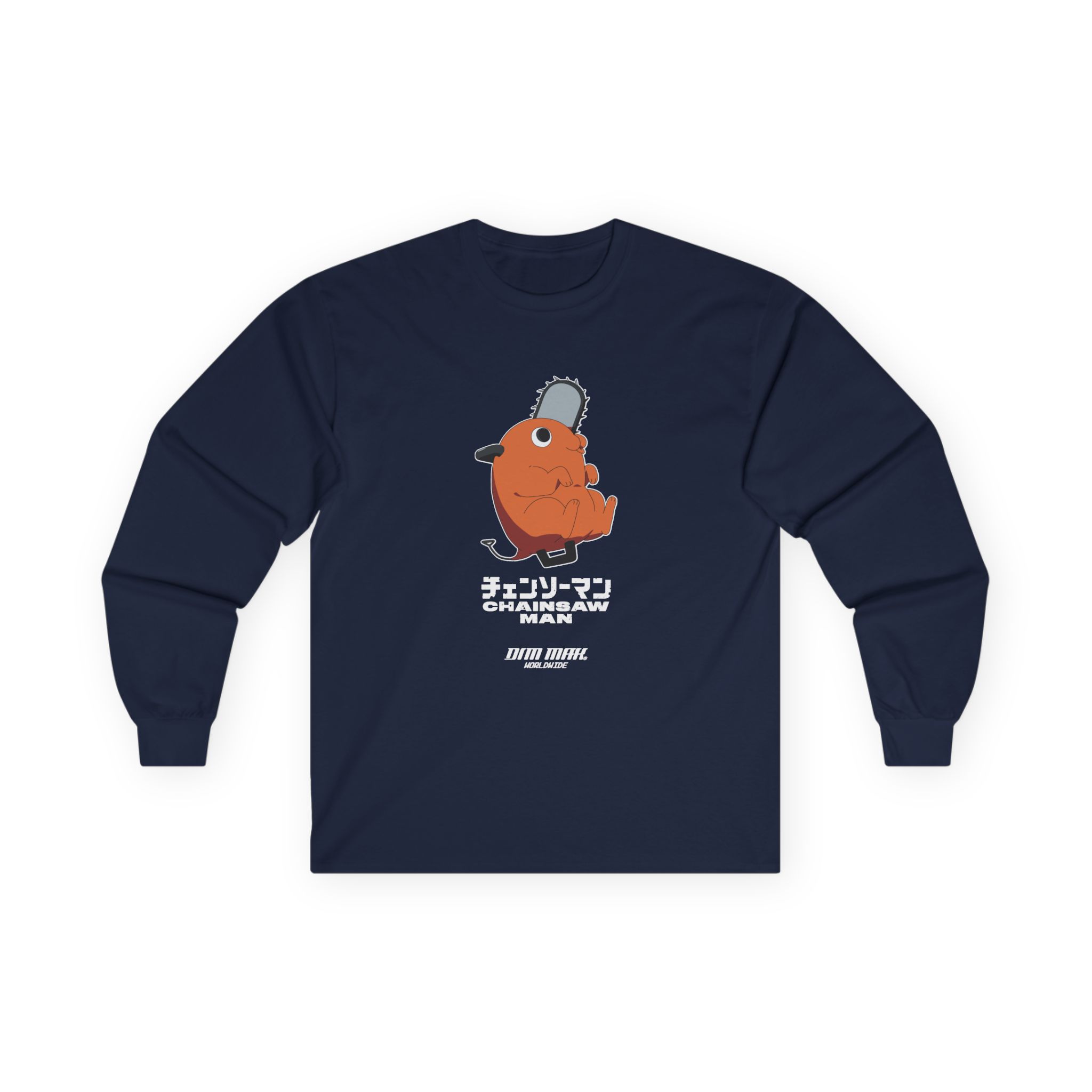Chainsaw Man X Dim Mak Pochita Unisex Ultra Cotton Long Sleeve Tee - Image 13