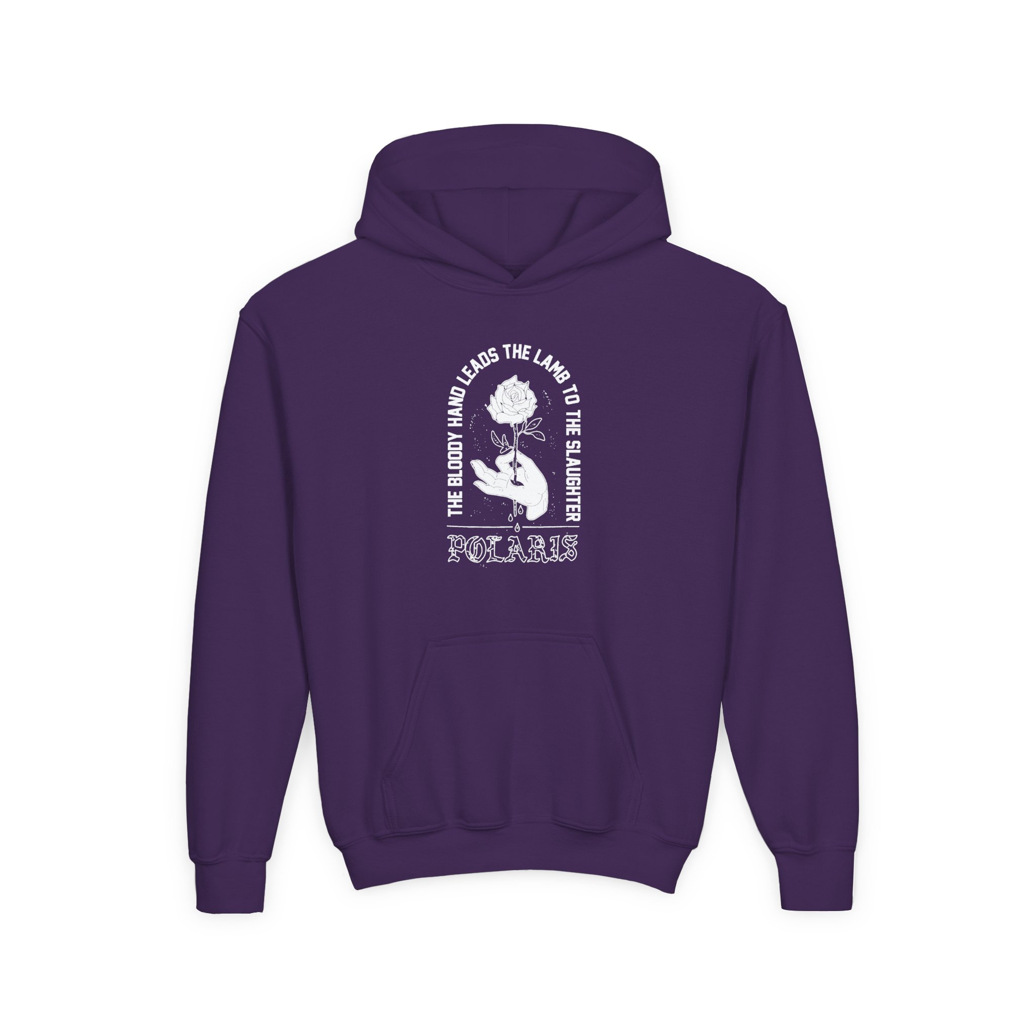 Polaris Bloody Hand Youth Heavy Blend Hooded Sweatshirt - Image 11
