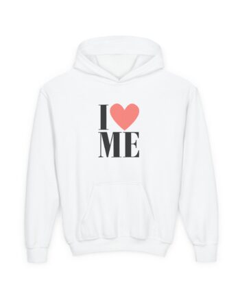 D L I Love Me Youth Heavy Blend Hooded Sweatshirt
