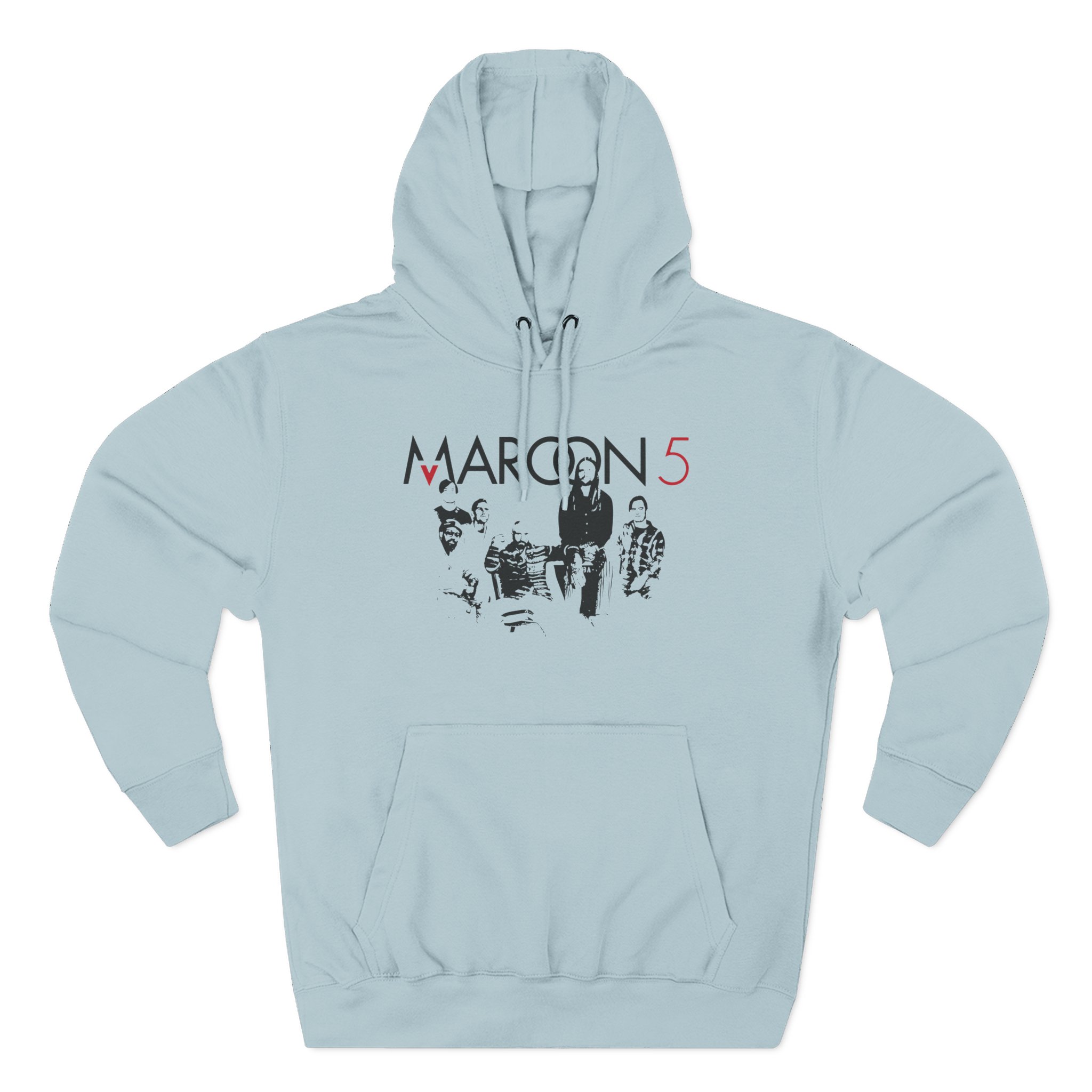 Adam Levine Maroon 5 Three-Panel Fleece Hoodie - Image 9
