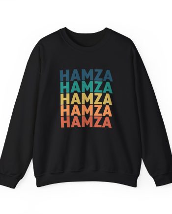 Hamza Name Unisex Heavy Blend™ Crewneck Sweatshirt