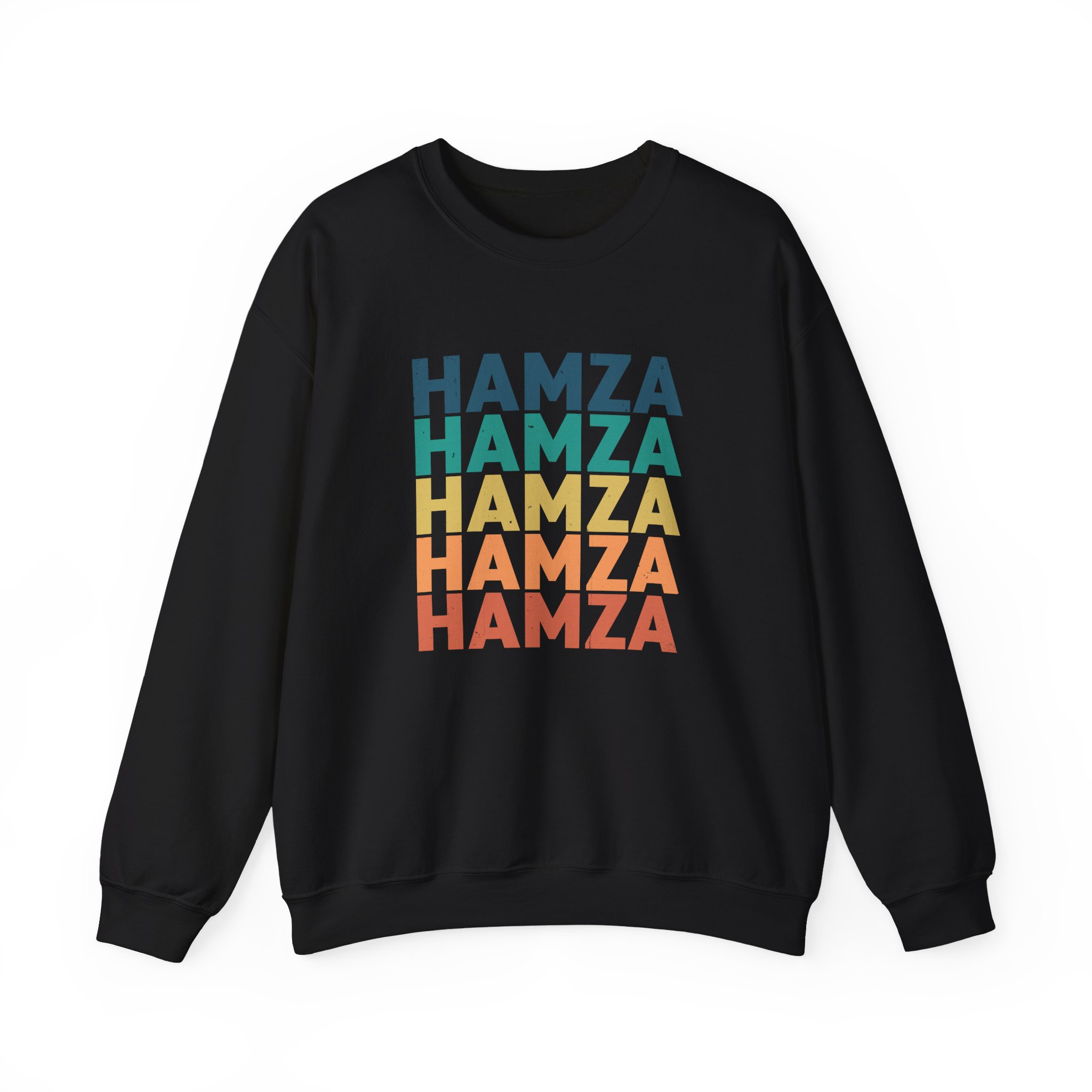 Hamza Name Unisex Heavy Blend™ Crewneck Sweatshirt
