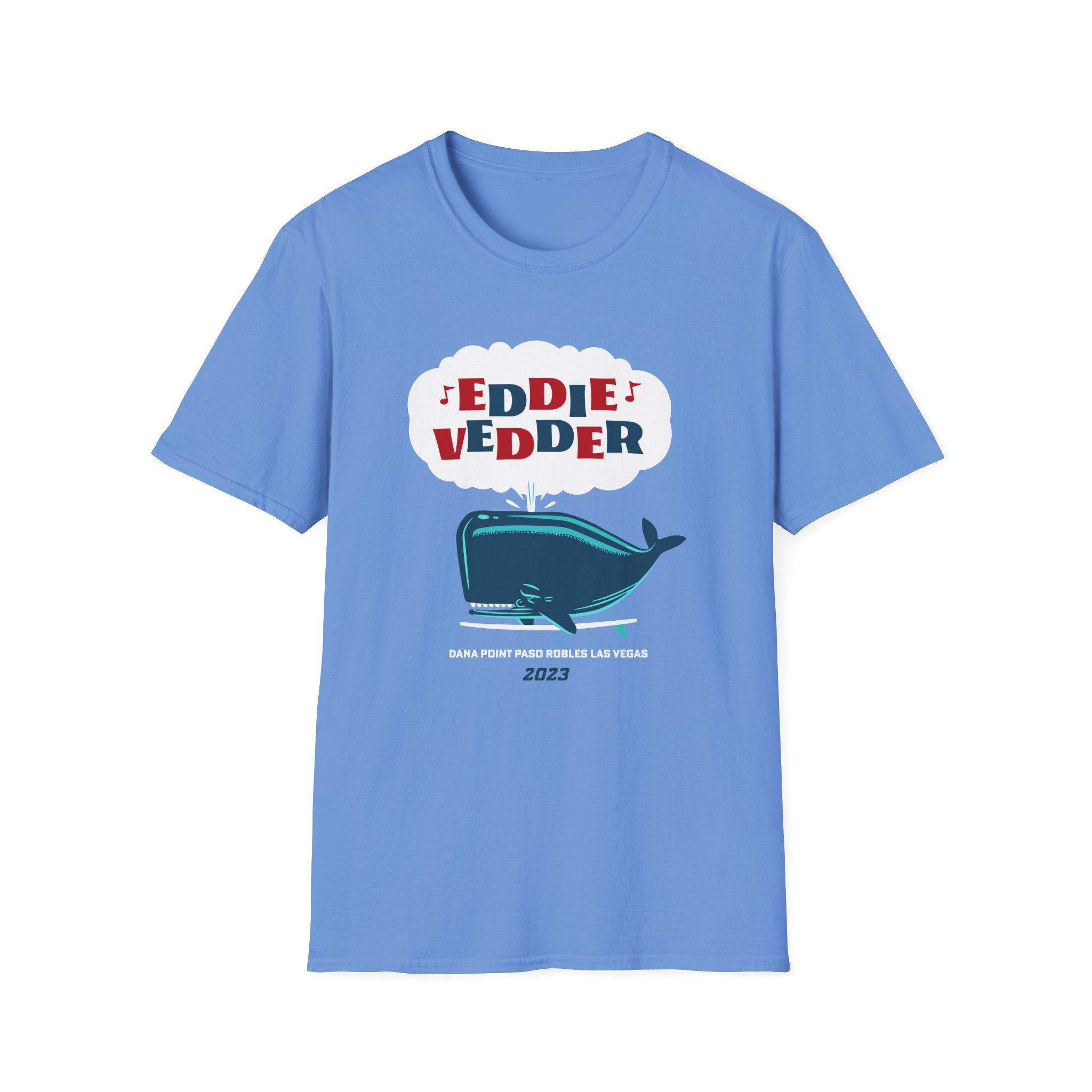 Eddie Vedder Whale Unisex Softstyle T-Shirt - Image 13