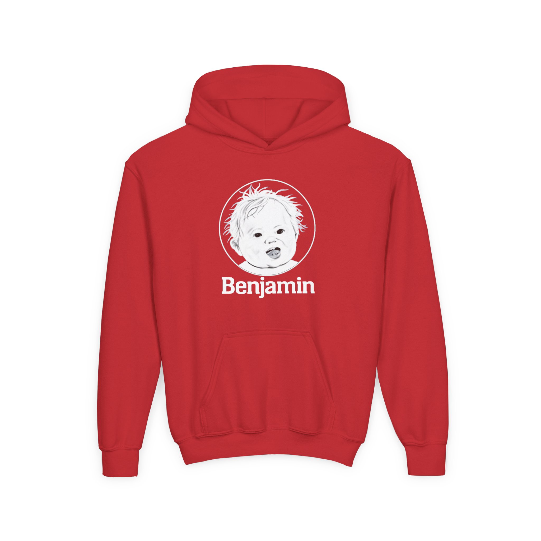 Garrett Watts Baby Benjamin Youth Heavy Blend Hooded Sweatshirt - Image 17
