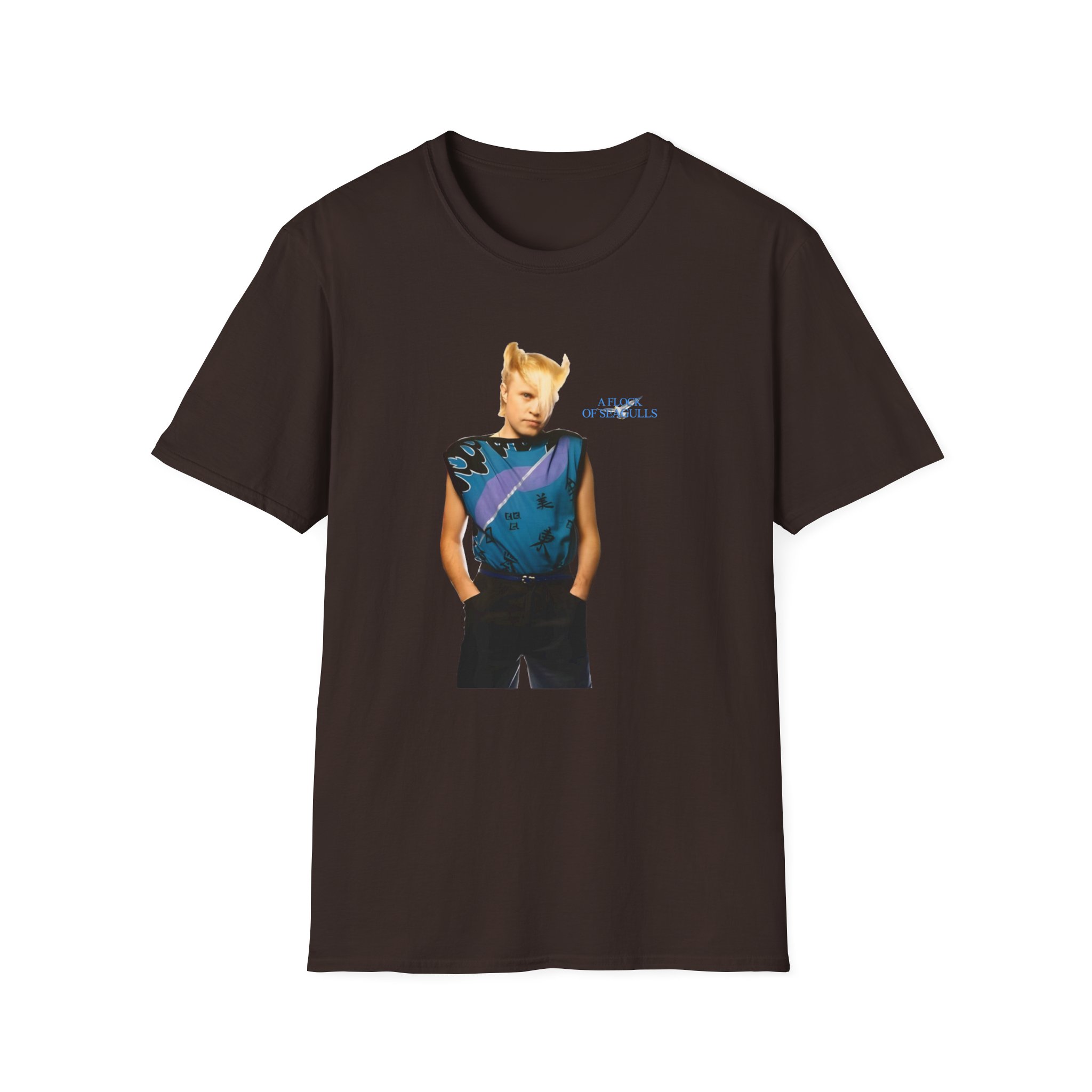 A Flock of Seagulls Mike Score Unisex Softstyle T-Shirt - Image 5