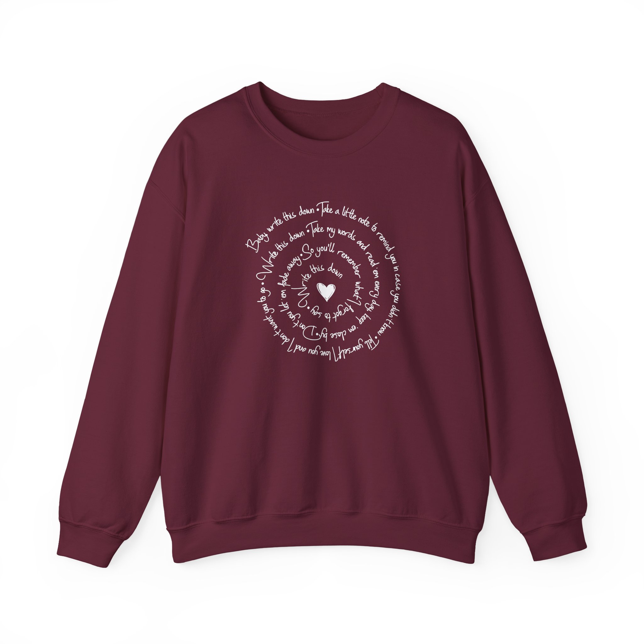 George Strait Wine Write This Down Unisex Heavy Blend™ Crewneck Sweatshirt - Image 3