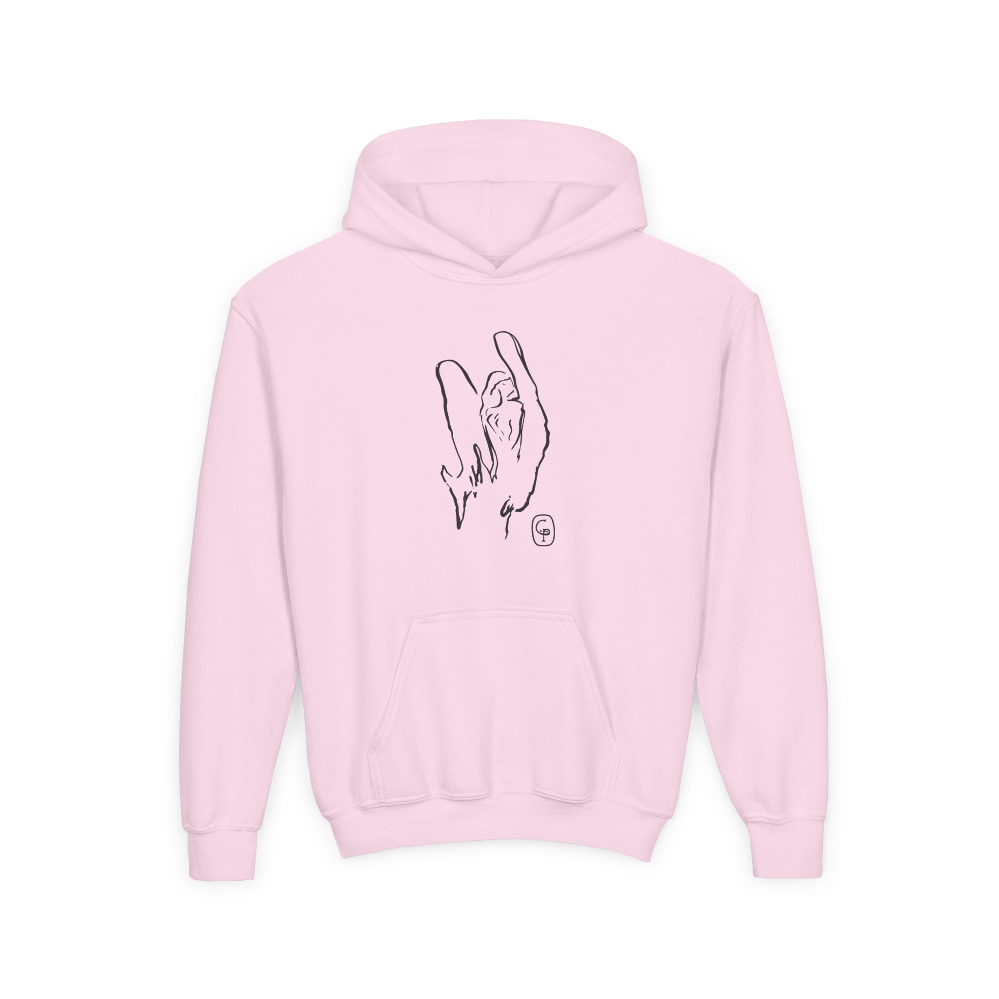 Caroline Polachek Crude Drawing Youth Heavy Blend Hooded Sweatshirt - Image 5