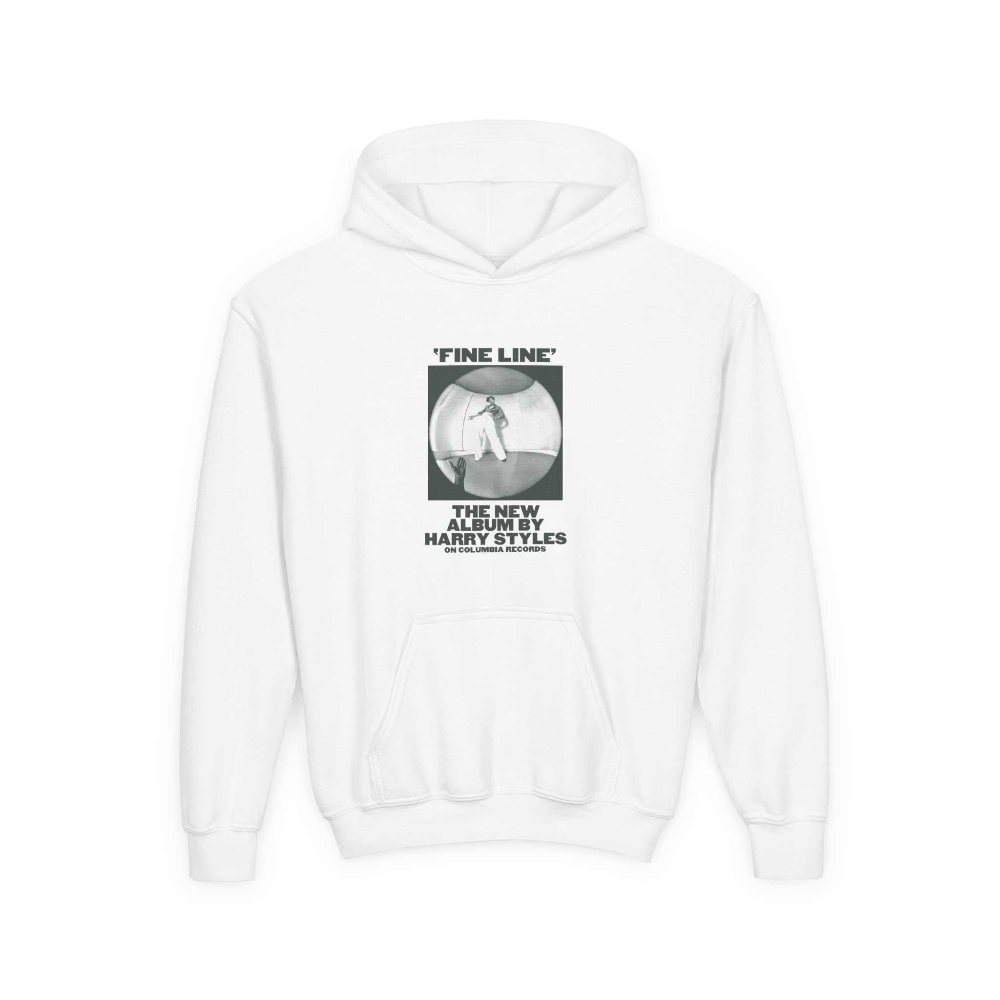 Love on Tour Fine Line Youth Heavy Blend Hooded Sweatshirt