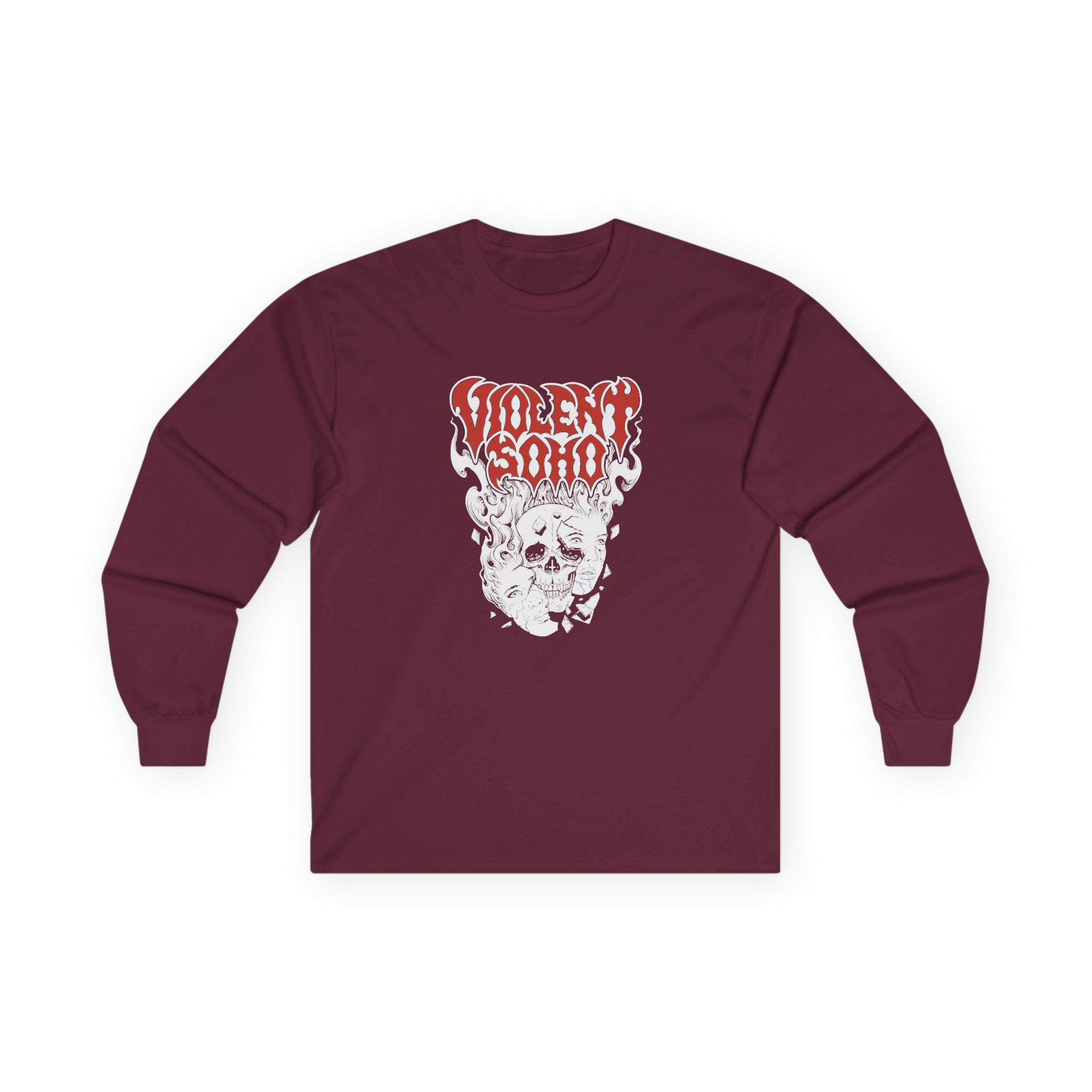Violent Soho Murdoch Skull Unisex Ultra Cotton Long Sleeve Tee - Image 3