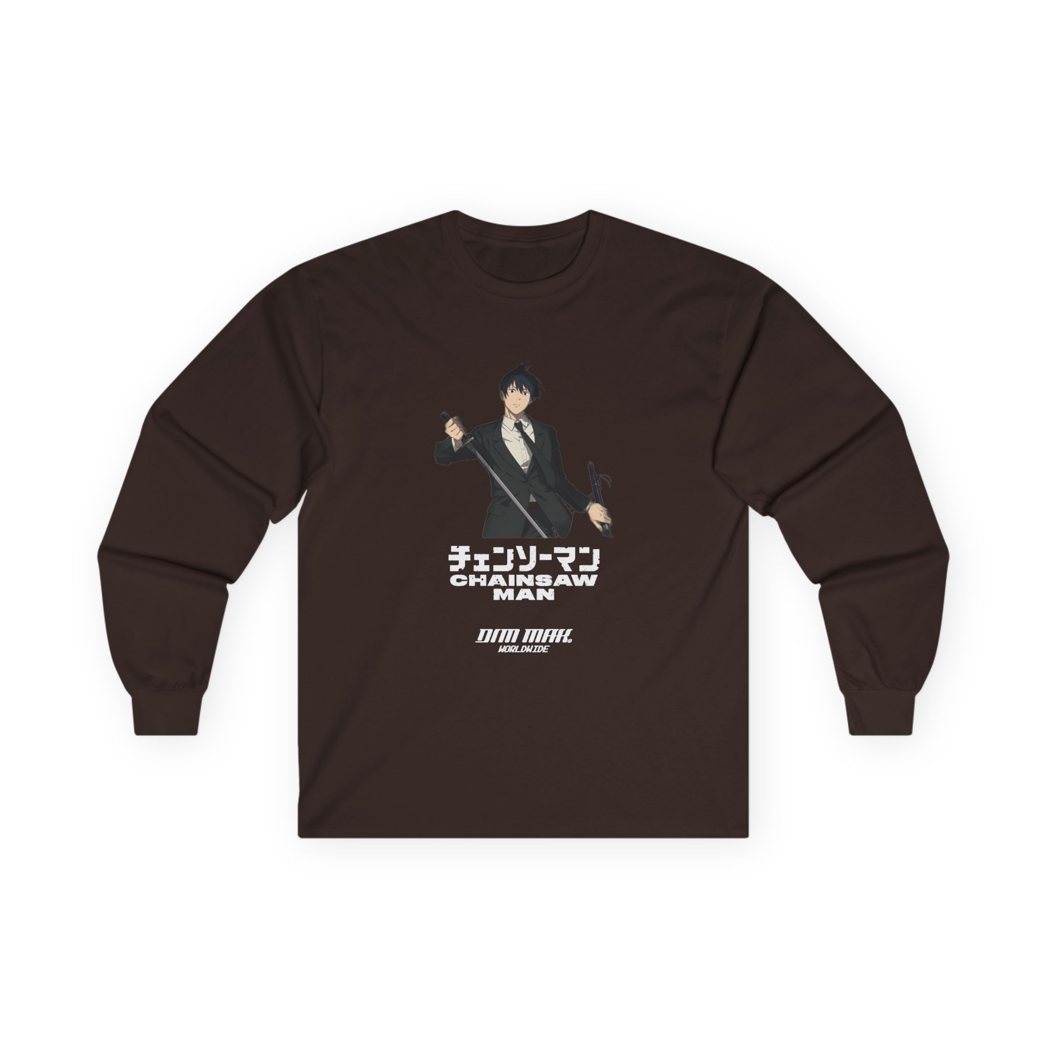 Chainsaw Man X Dim Mak Aki Unisex Ultra Cotton Long Sleeve Tee - Image 5