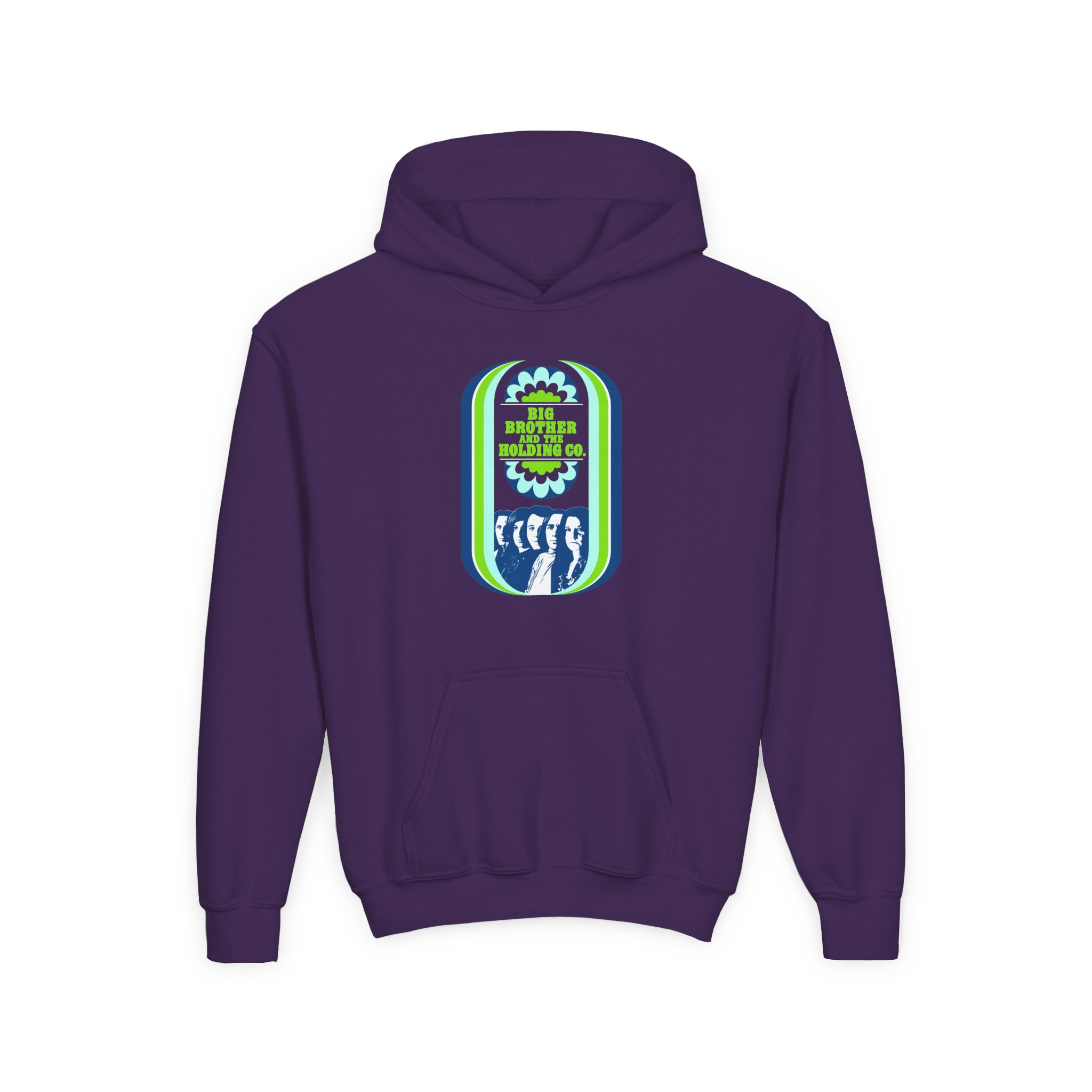 Youth Janis Joplin Vintage Handbill Heavy Blend Hooded Sweatshirt - Image 11