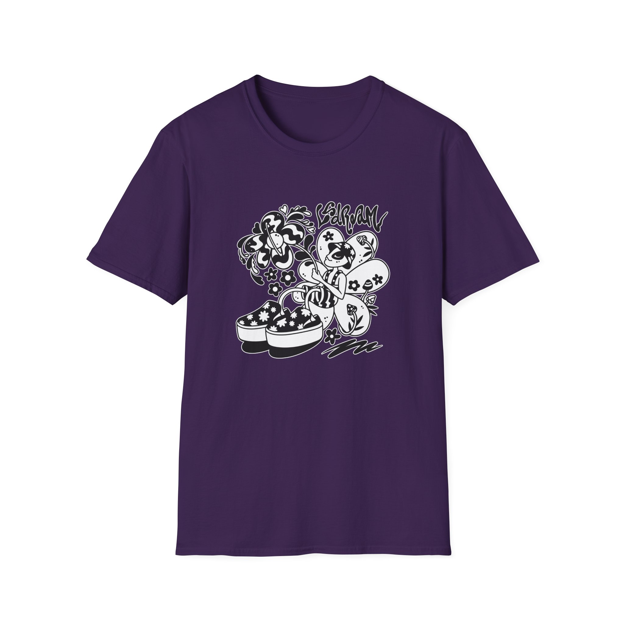 Lsdream Intergalactic Bloom Unisex Softstyle T-Shirt - Image 19