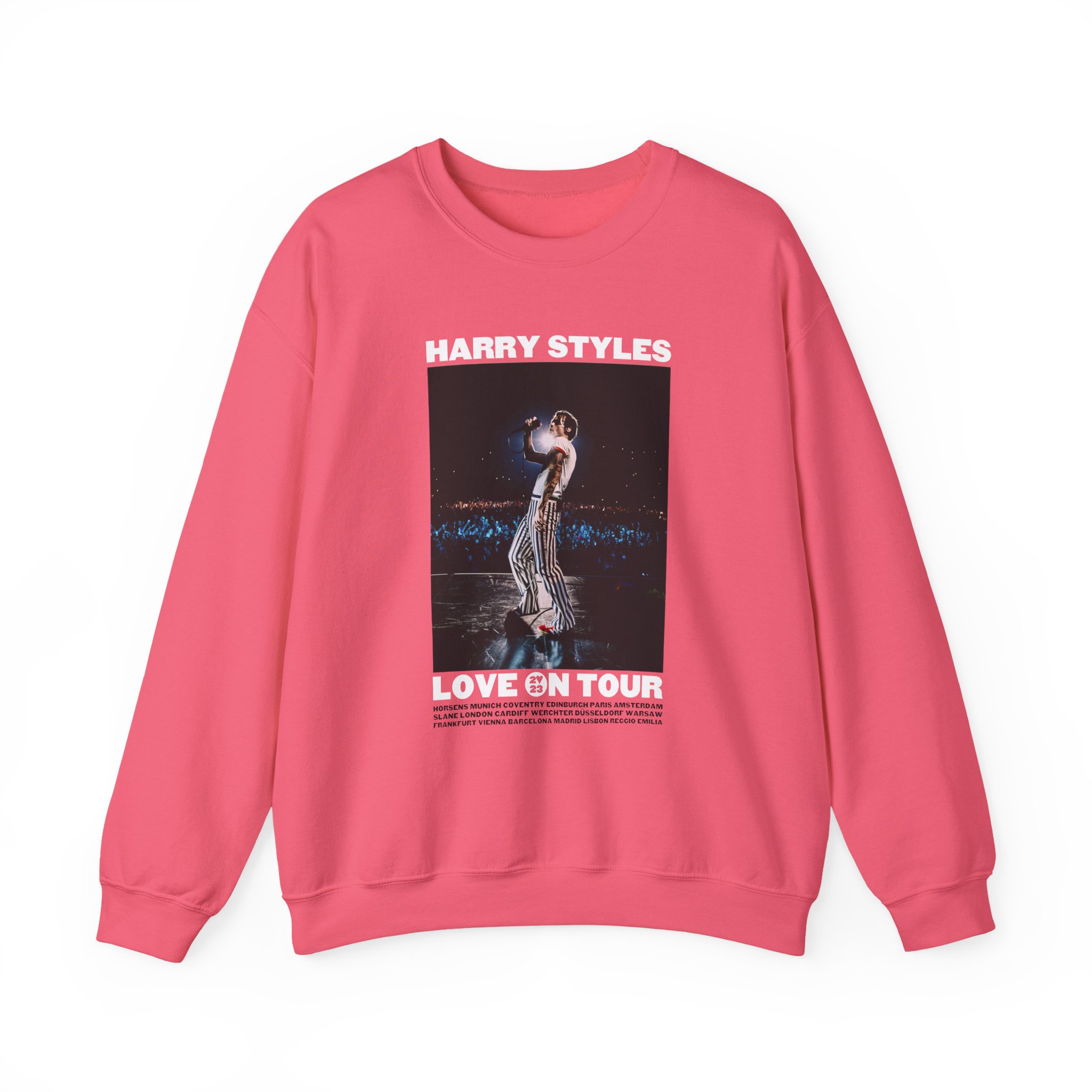 Love on Tour Gray Photo Unisex Heavy Blend™ Crewneck Sweatshirt - Image 9