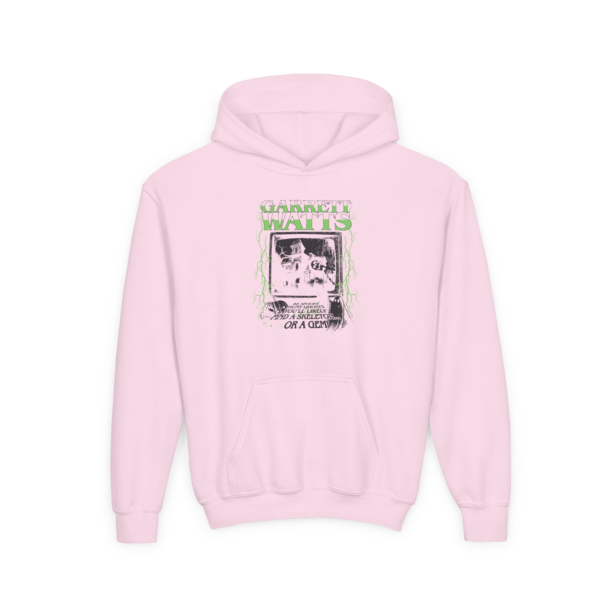 Garrett Watts the Haunted Glow Youth Heavy Blend Hooded Sweatshirt - Image 11