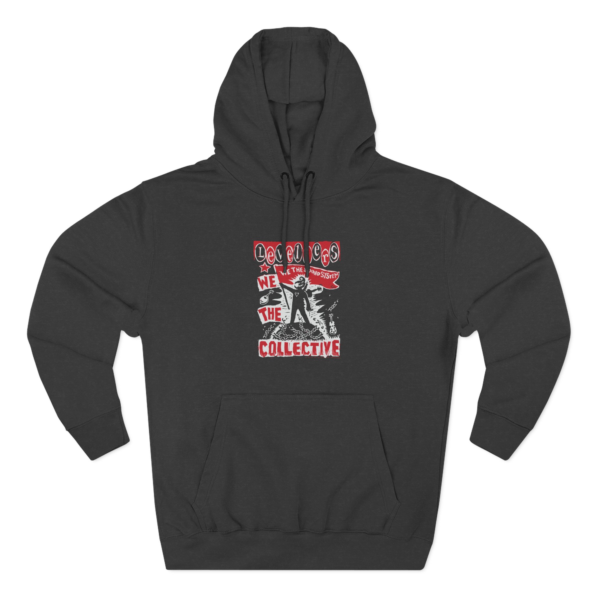 Levellers 2025 March We the Collective Tour Three-Panel Fleece Hoodie - Image 3