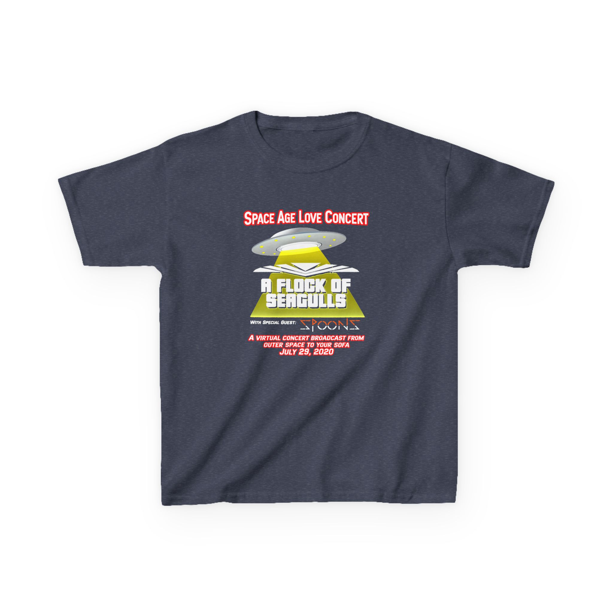 A Flock of Seagulls Space Age Love Concert Kids Heavy Cotton™ Tee - Image 9