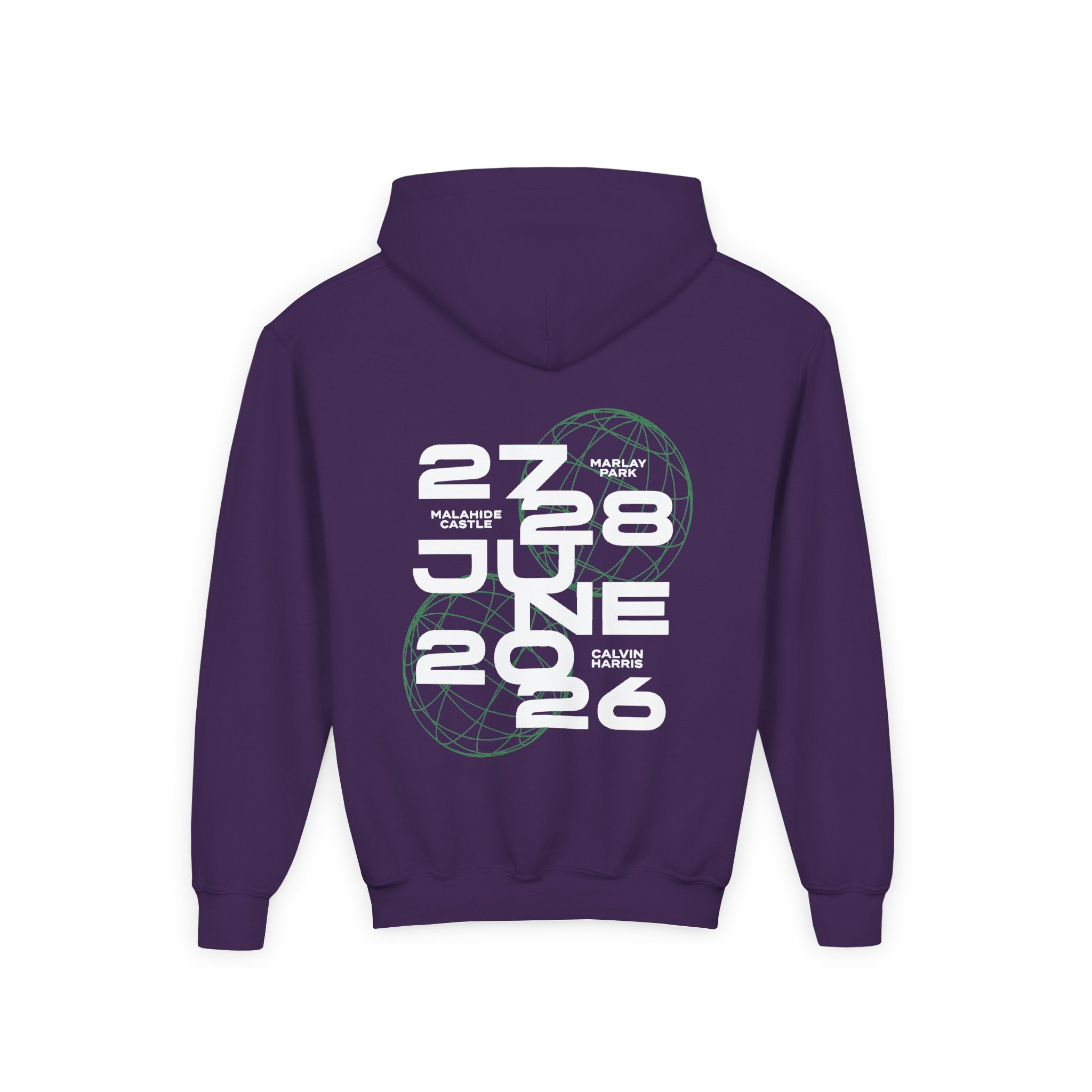 Youth Calvin Harris Wireframe Marlay Park Heavy Blend Hooded Sweatshirt - Image 10