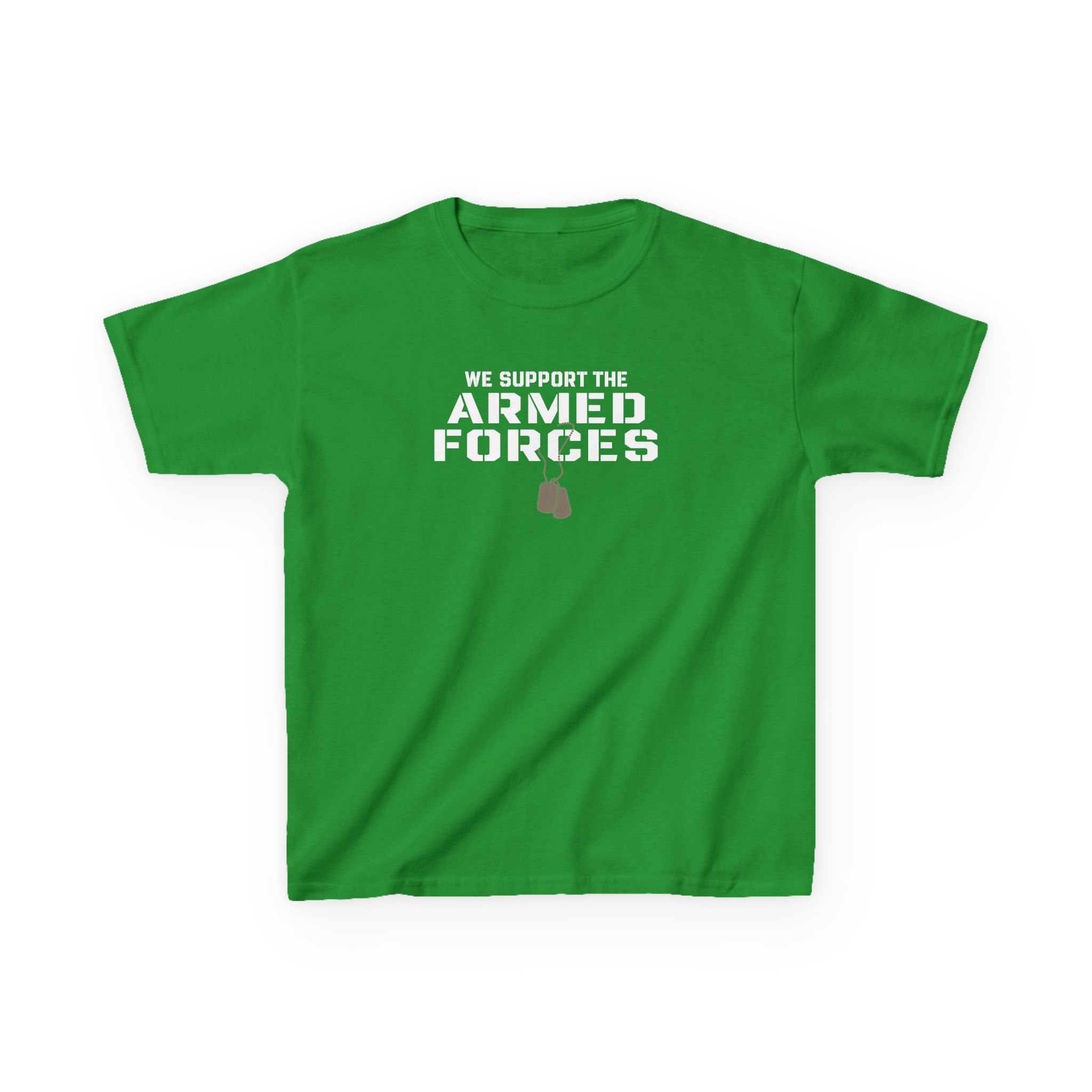 Valuetainment We Support the Armed Forces Kids Heavy Cotton™ Tee - Image 7
