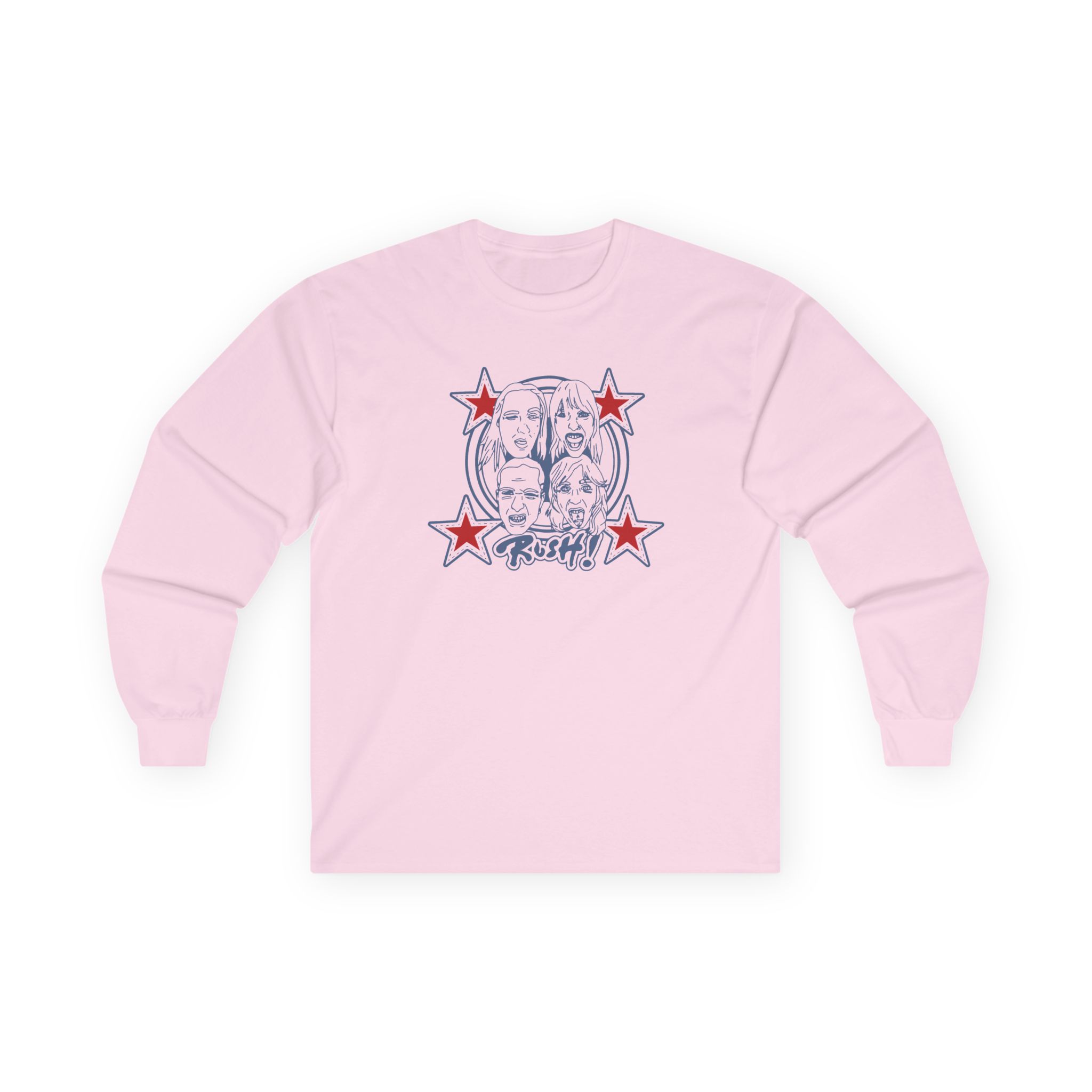 Maneskin RUSH! Faces & Red Starz Unisex Ultra Cotton Long Sleeve Tee - Image 9