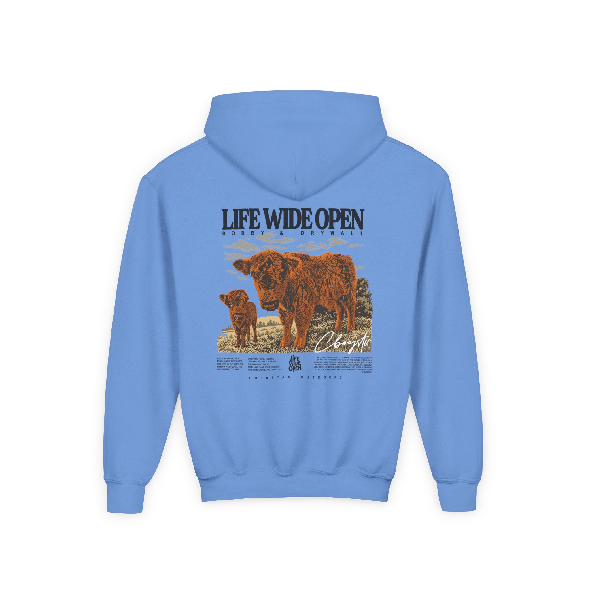 Cboystv Bobby Drywall Youth Heavy Blend Hooded Sweatshirt - Image 6