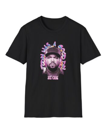 Ice Cube Airbrush Portrait Unisex Softstyle T-Shirt