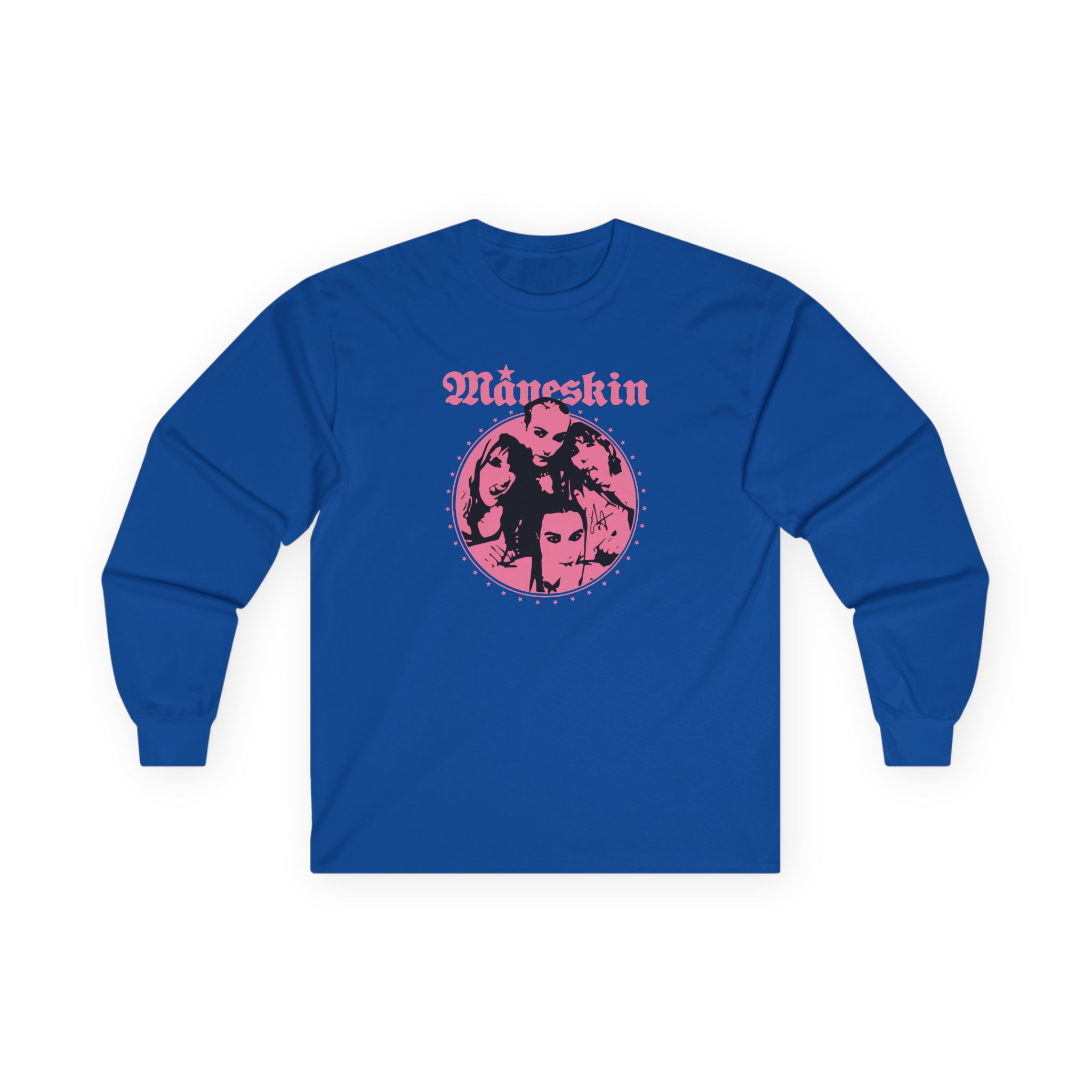 Maneskin Pink Fisheye Band Unisex Ultra Cotton Long Sleeve Tee - Image 9