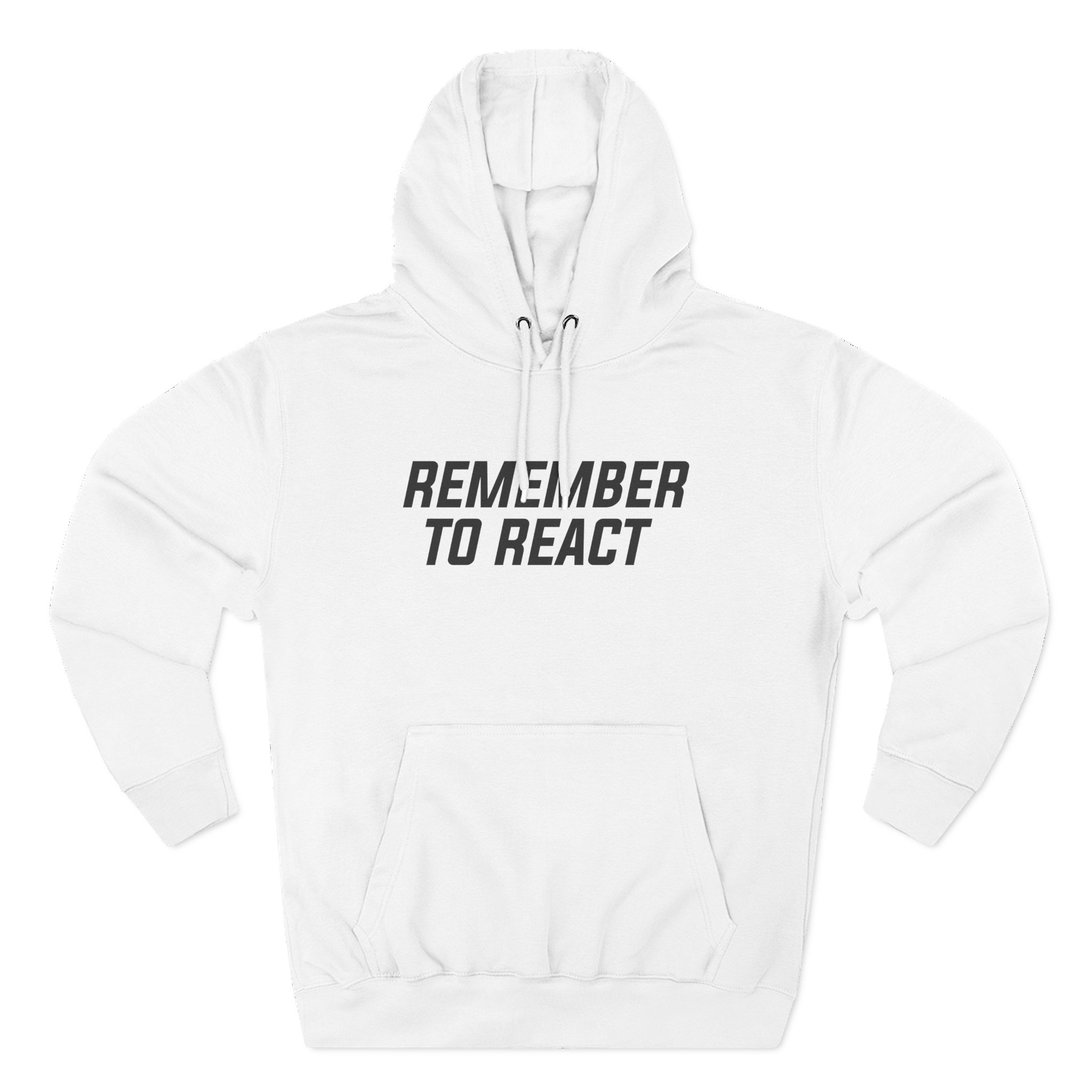 Jenny Holzer Remember to React Three-Panel Fleece Hoodie - Image 3