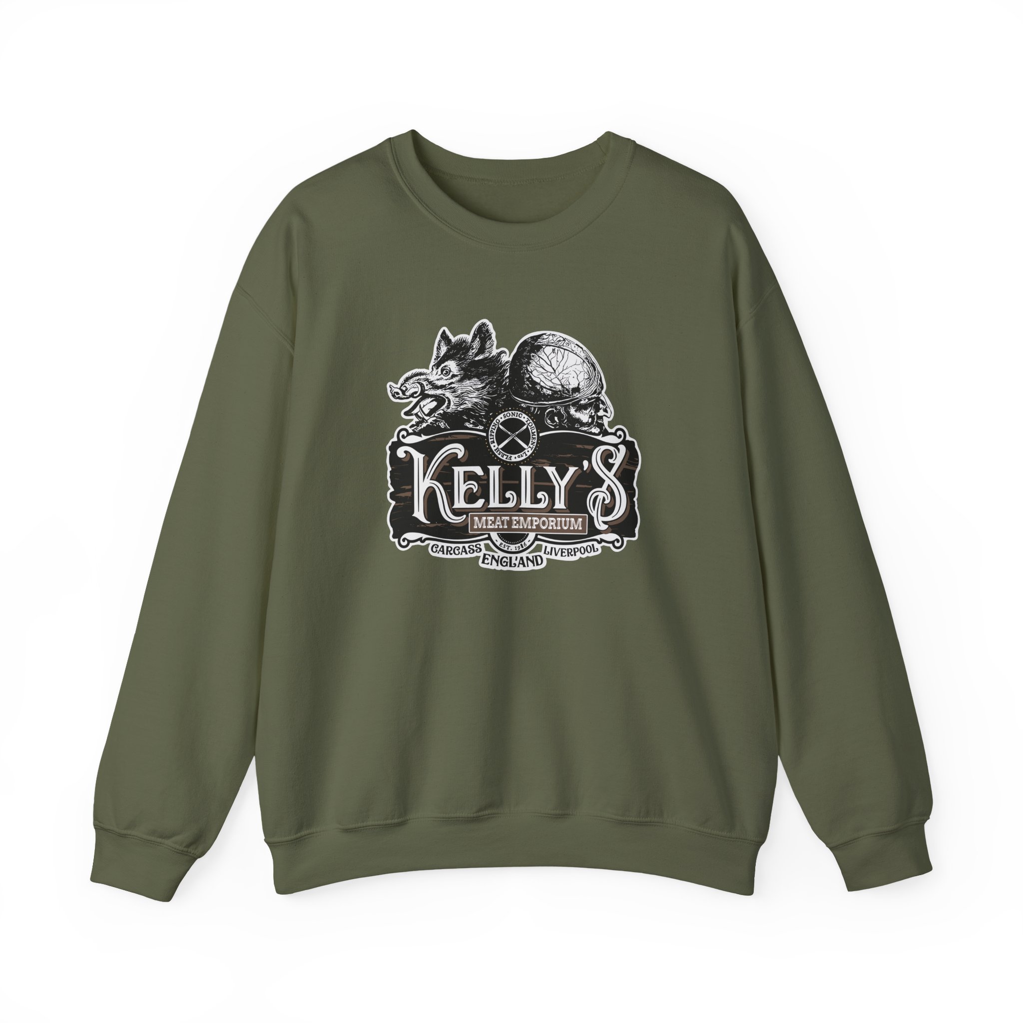 Carcass Kelly's Meat Emporium Unisex Heavy Blend™ Crewneck Sweatshirt - Image 9