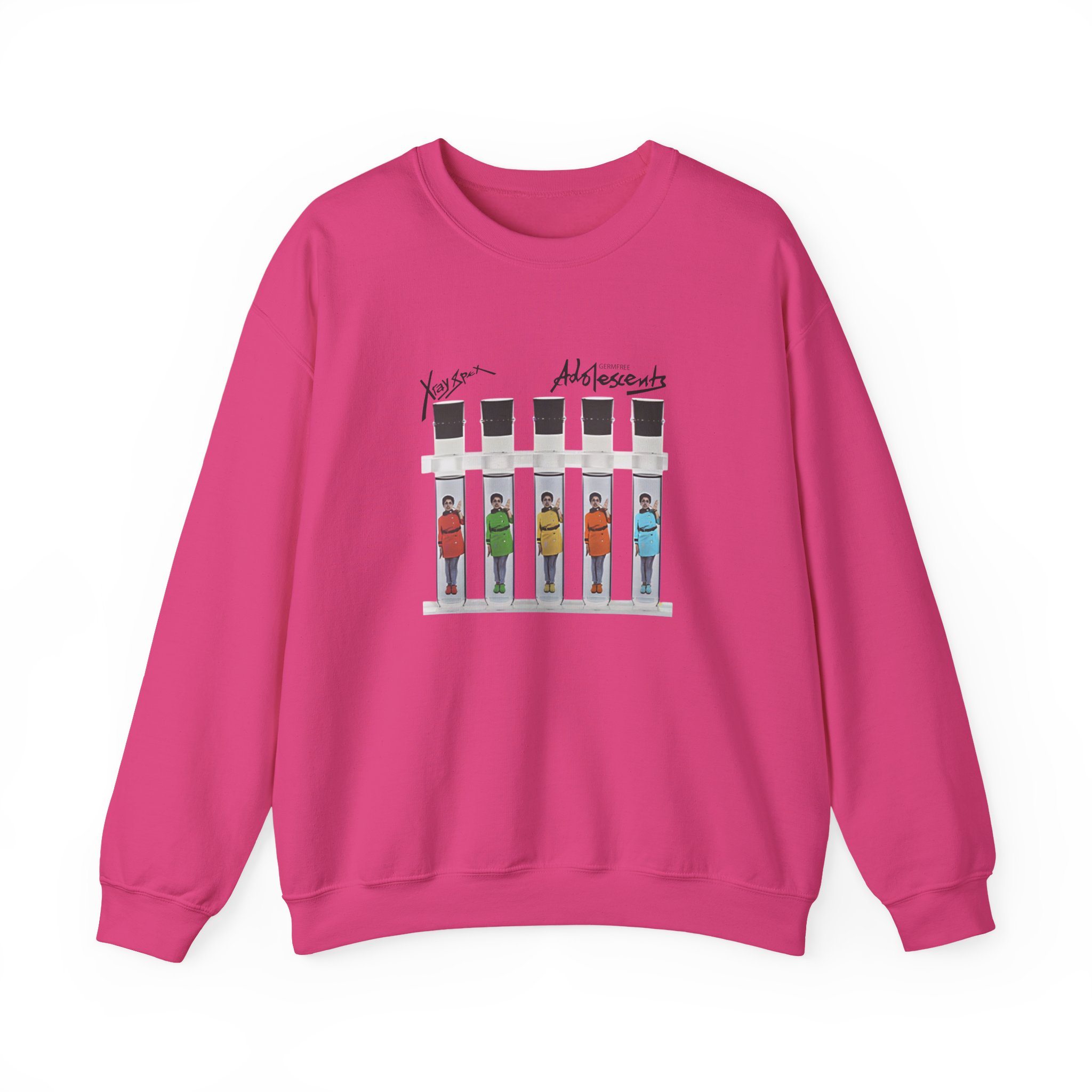 X-ray Spex Germ Free Five Tube Unisex Heavy Blend™ Crewneck Sweatshirt - Image 25
