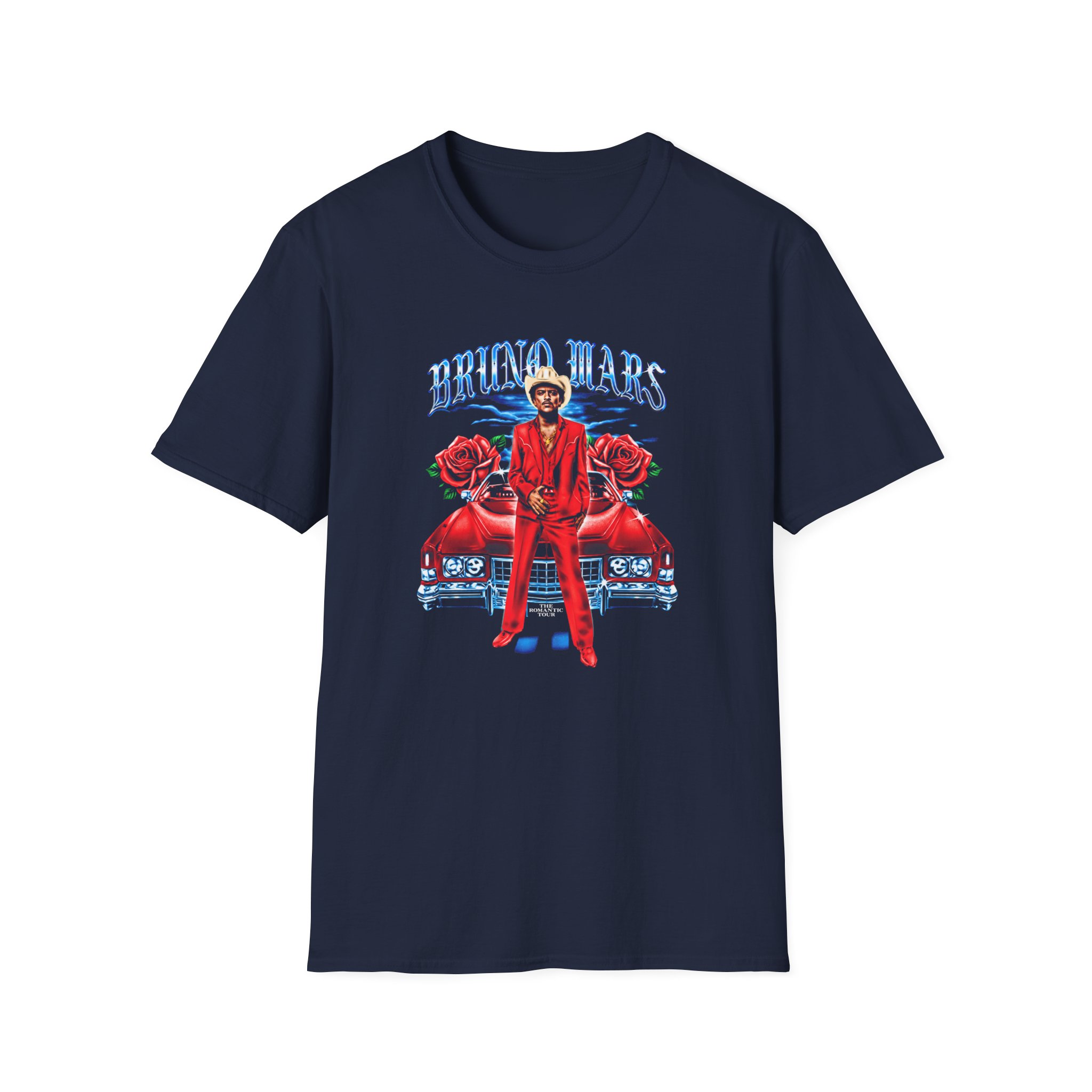 Bruno Mars Tampa the Romantic Unisex Softstyle T-Shirt - Image 13