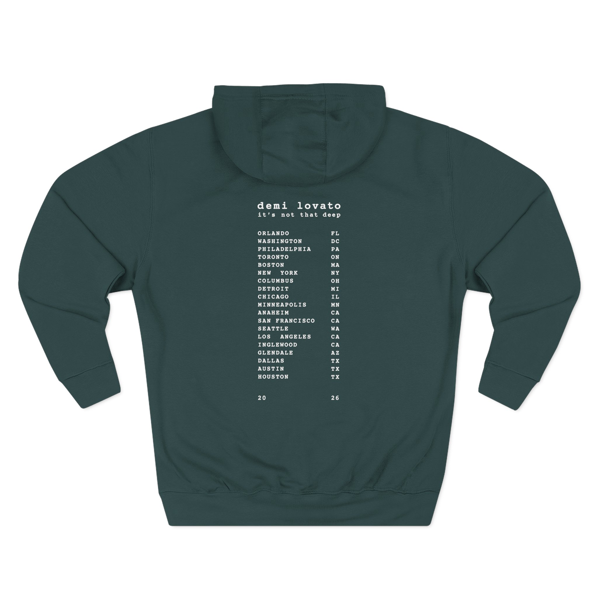 D L It’s Not That Deep Tour Three-panel Fleece Hoodie - Image 6
