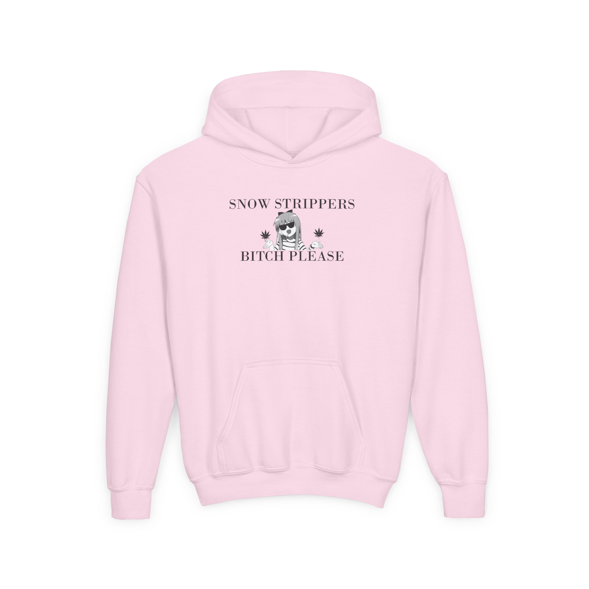 Youth Snow Strippers Bitch Please Heavy Blend Hooded Sweatshirt - Image 7
