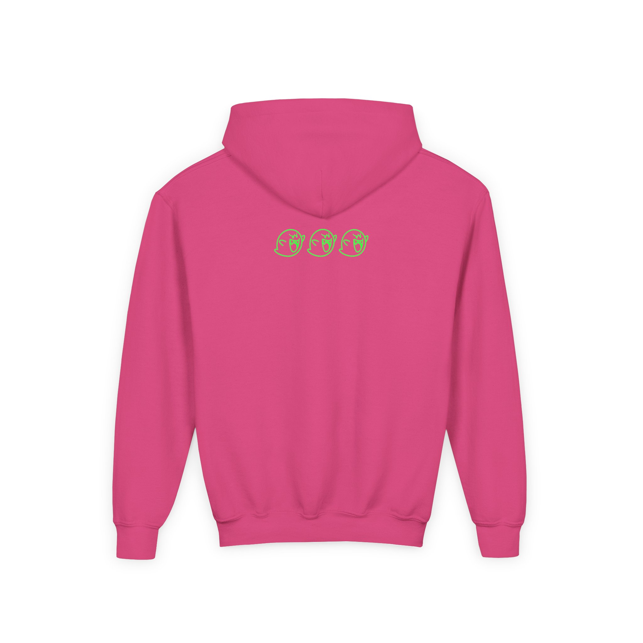 NTD Luigi™ and Boo Youth Heavy Blend Hooded Sweatshirt - Image 12