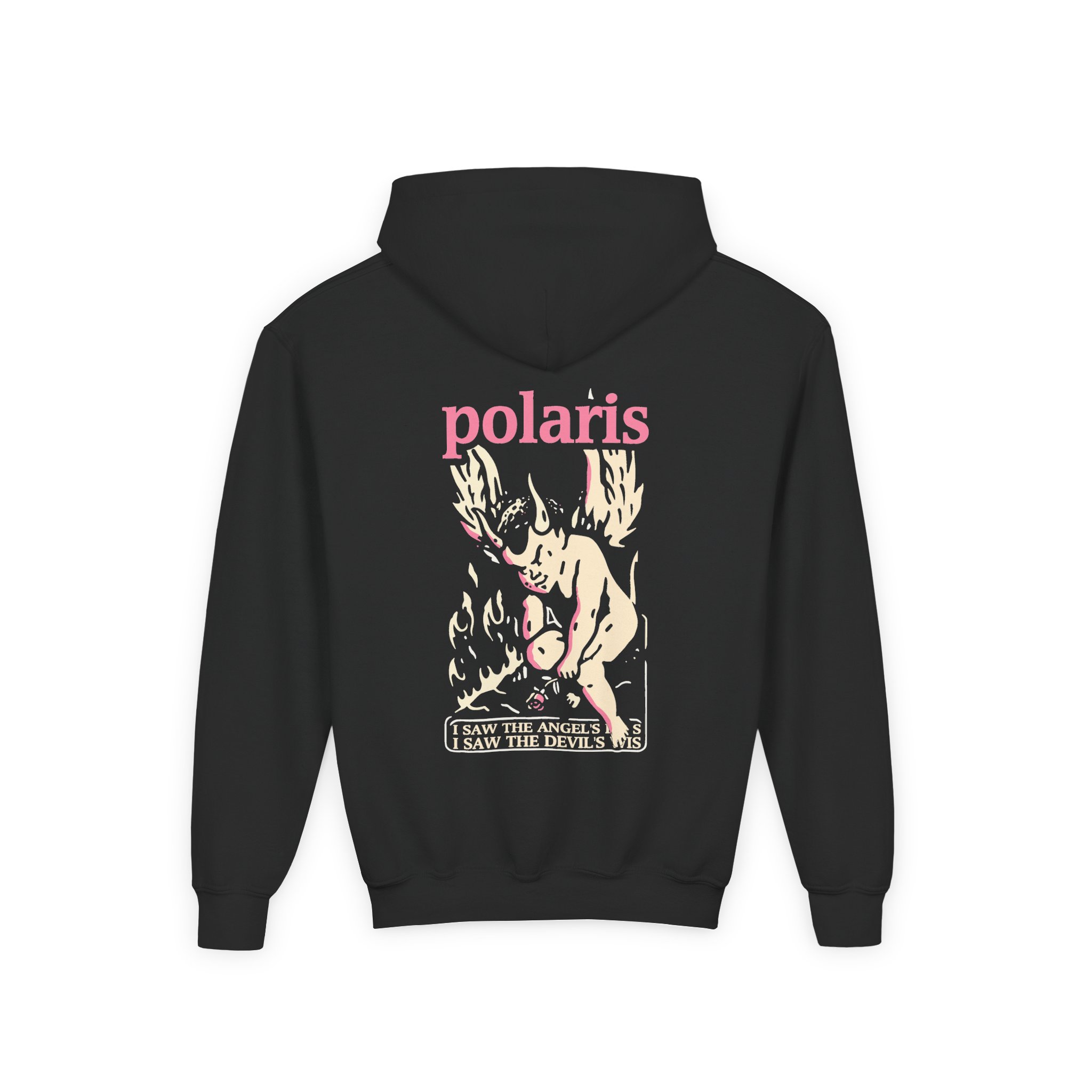 Polaris Devils Wings Youth Heavy Blend Hooded Sweatshirt - Image 2