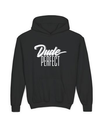 Dude Perfect Dude Script Youth Heavy Blend Hooded Sweatshirt