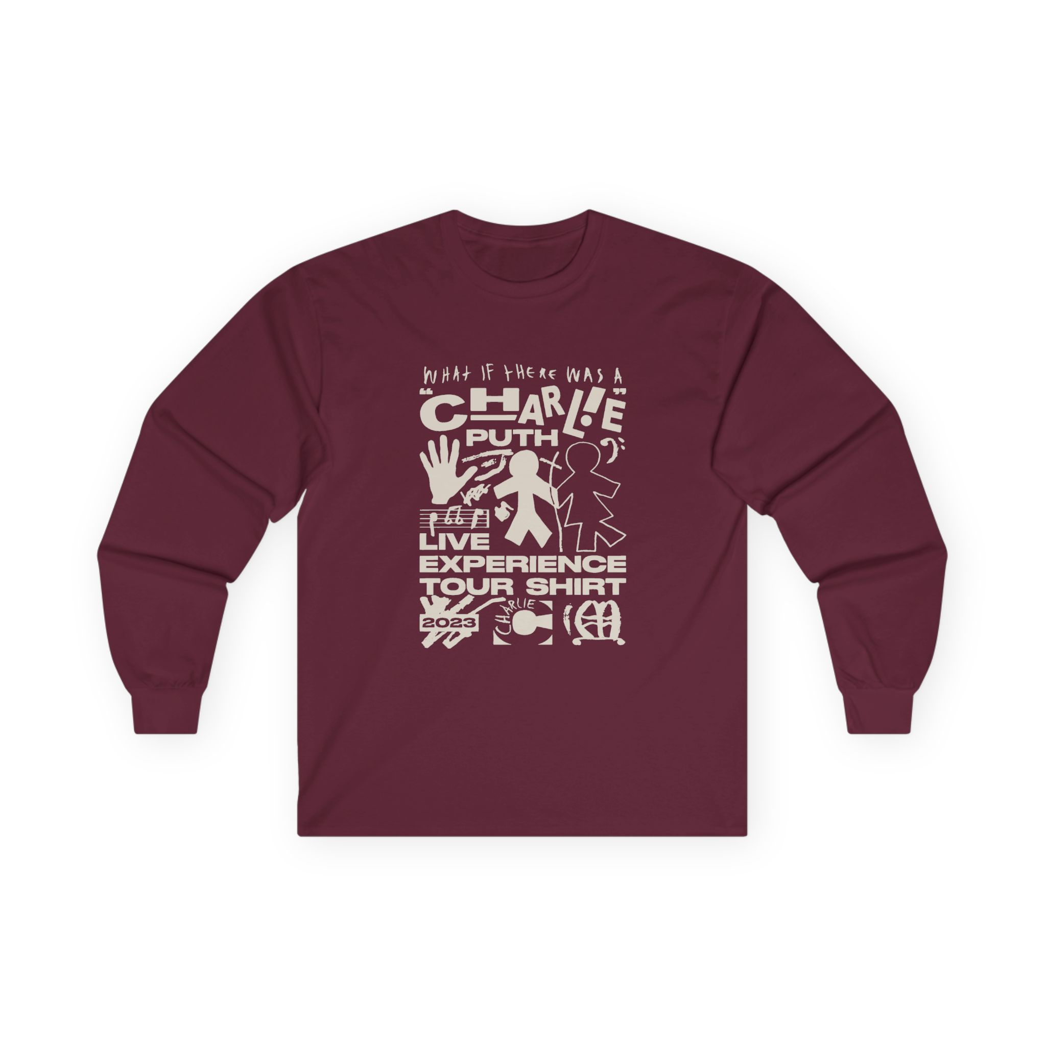 Charlie Puth What If There Was A Tour Unisex Ultra Cotton Long Sleeve Tee - Image 3