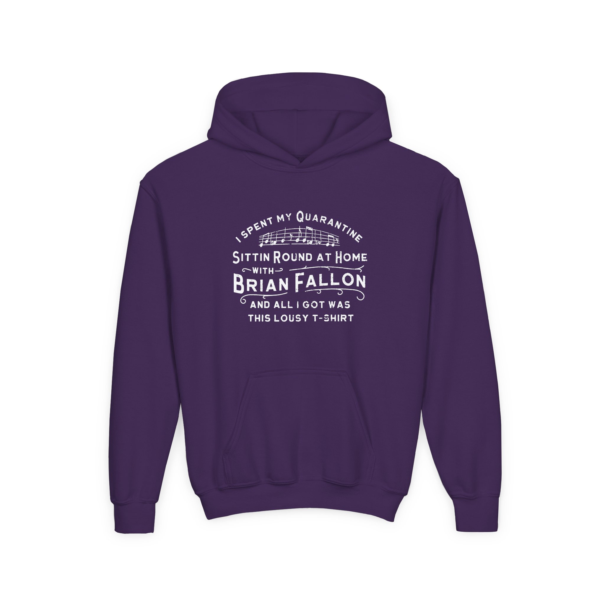 Brian Fallon Sittin Round Youth Heavy Blend Hooded Sweatshirt - Image 13