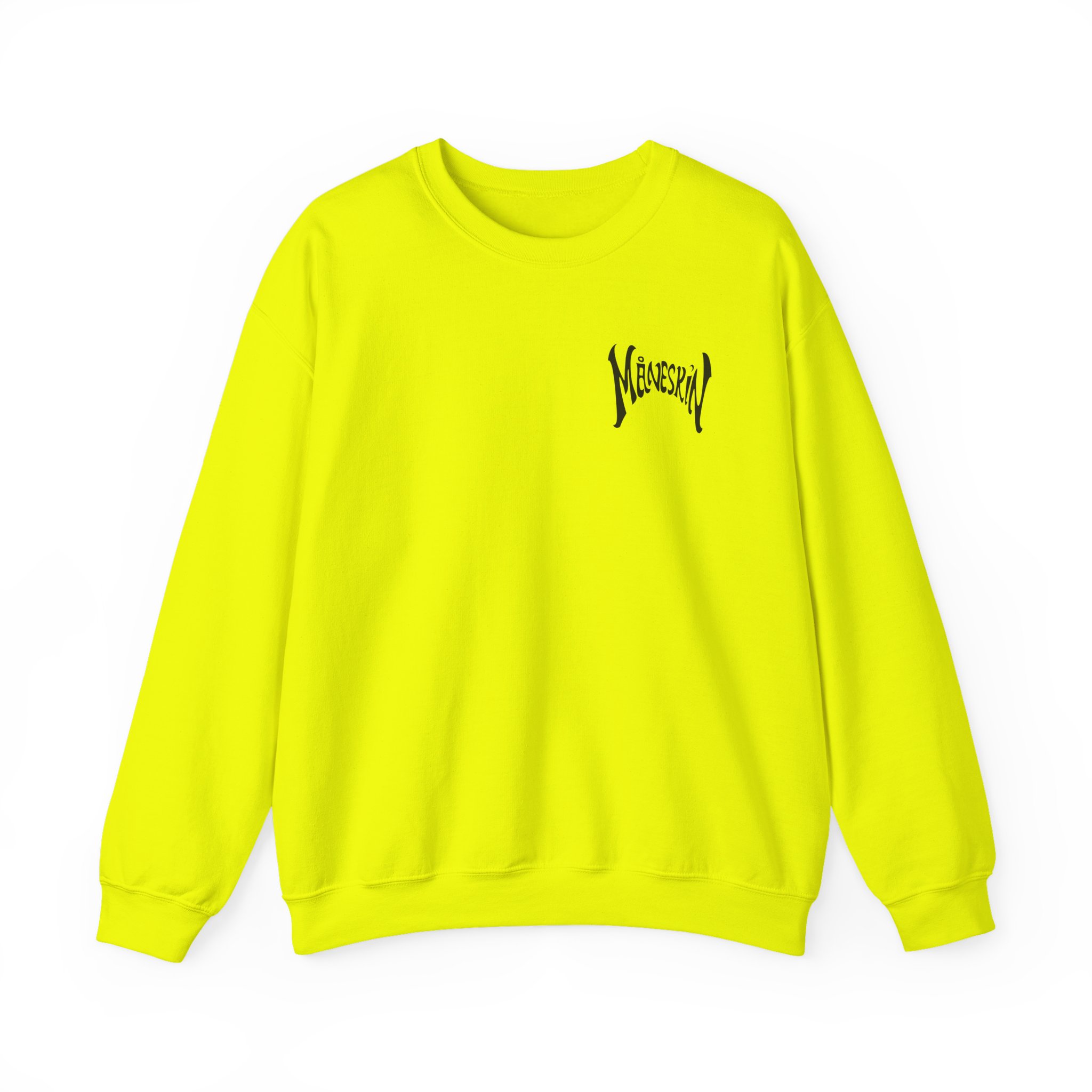 Maneskin Pocket Logo & Zitti e Buoni Circle Unisex Heavy Blend™ Crewneck Sweatshirt - Image 9