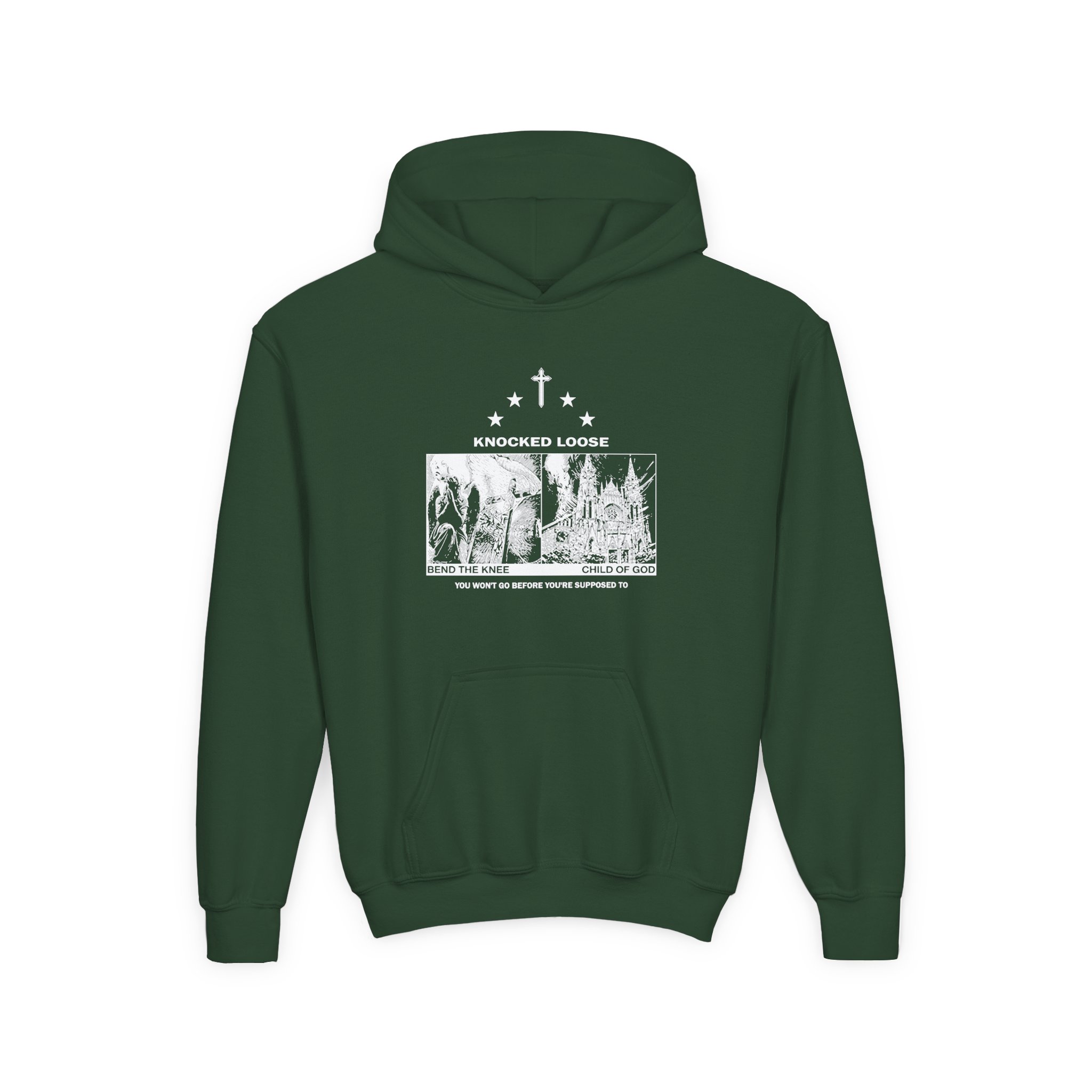 Knocked Loose Blinding Faith Royal Youth Heavy Blend Hooded Sweatshirt - Image 5