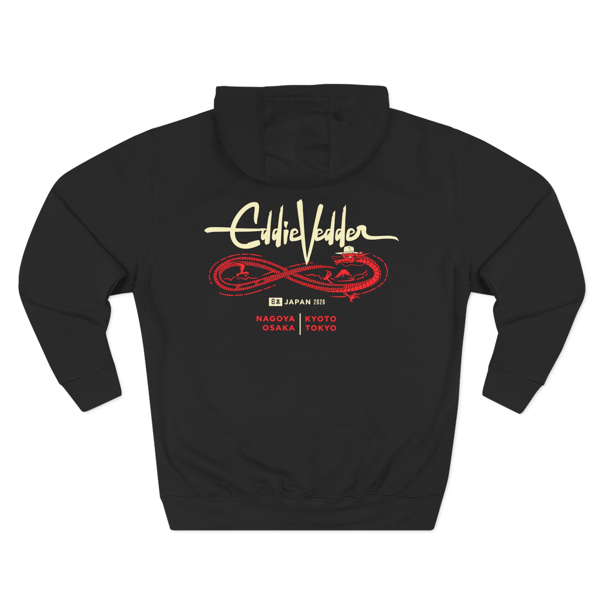 Eddie Vedder Figure 8 Dragon Three-Panel Fleece Hoodie - Image 2