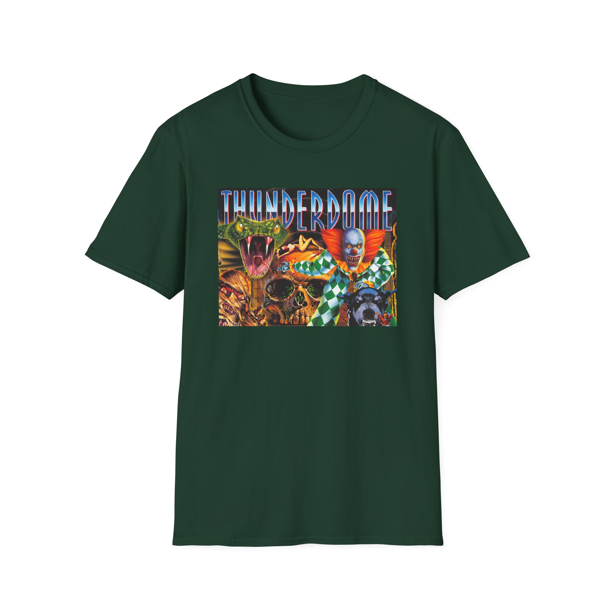 Thunderdome Hardcore Will Never Die Unisex Softstyle T-Shirt - Image 7
