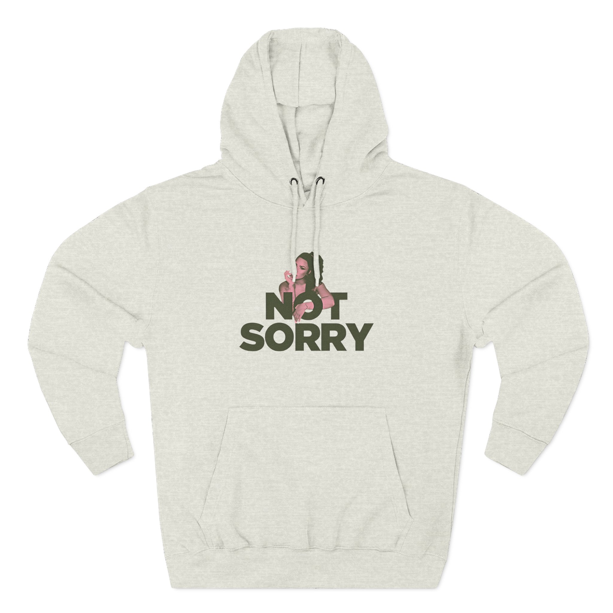 D L Not Sorry Three-Panel Fleece Hoodie - Image 5