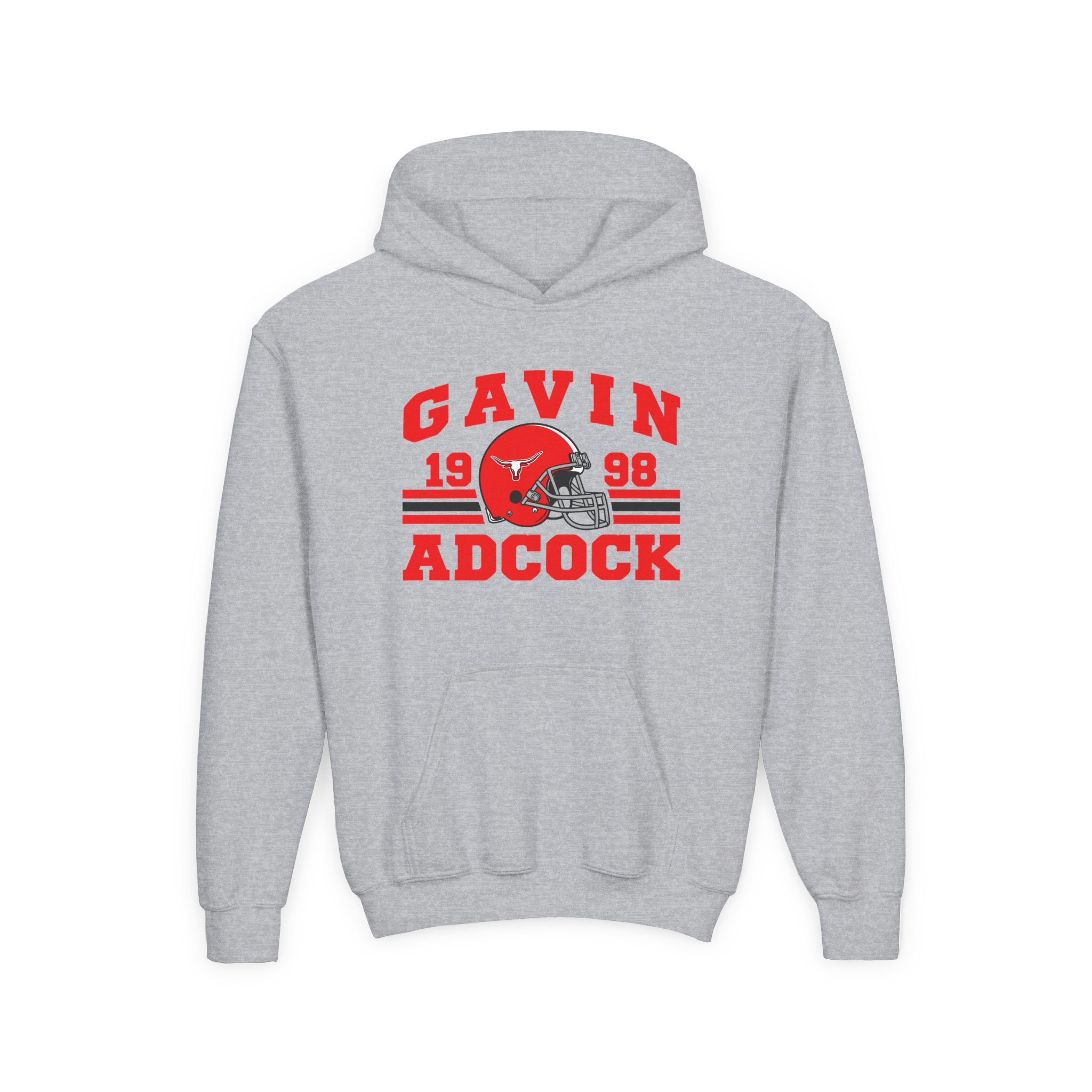 Gavin Adcock Football Youth Heavy Blend Hooded Sweatshirt - Image 3