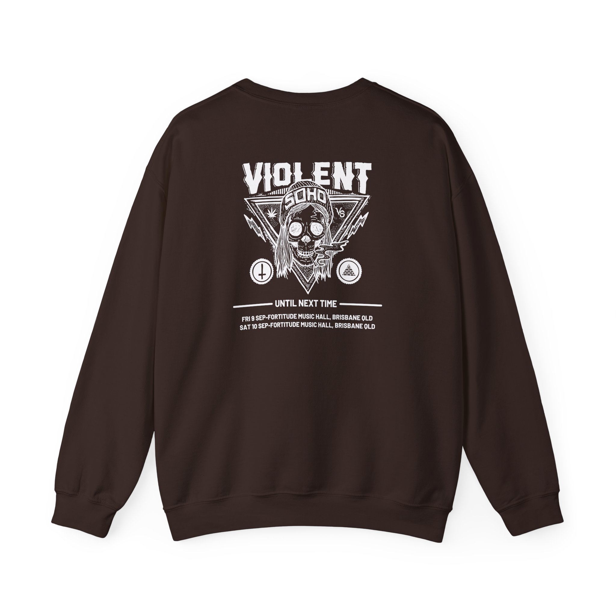 Violent Soho Until Next Time Blazin' Skull Unisex Heavy Blend™ Crewneck Sweatshirt - Image 6