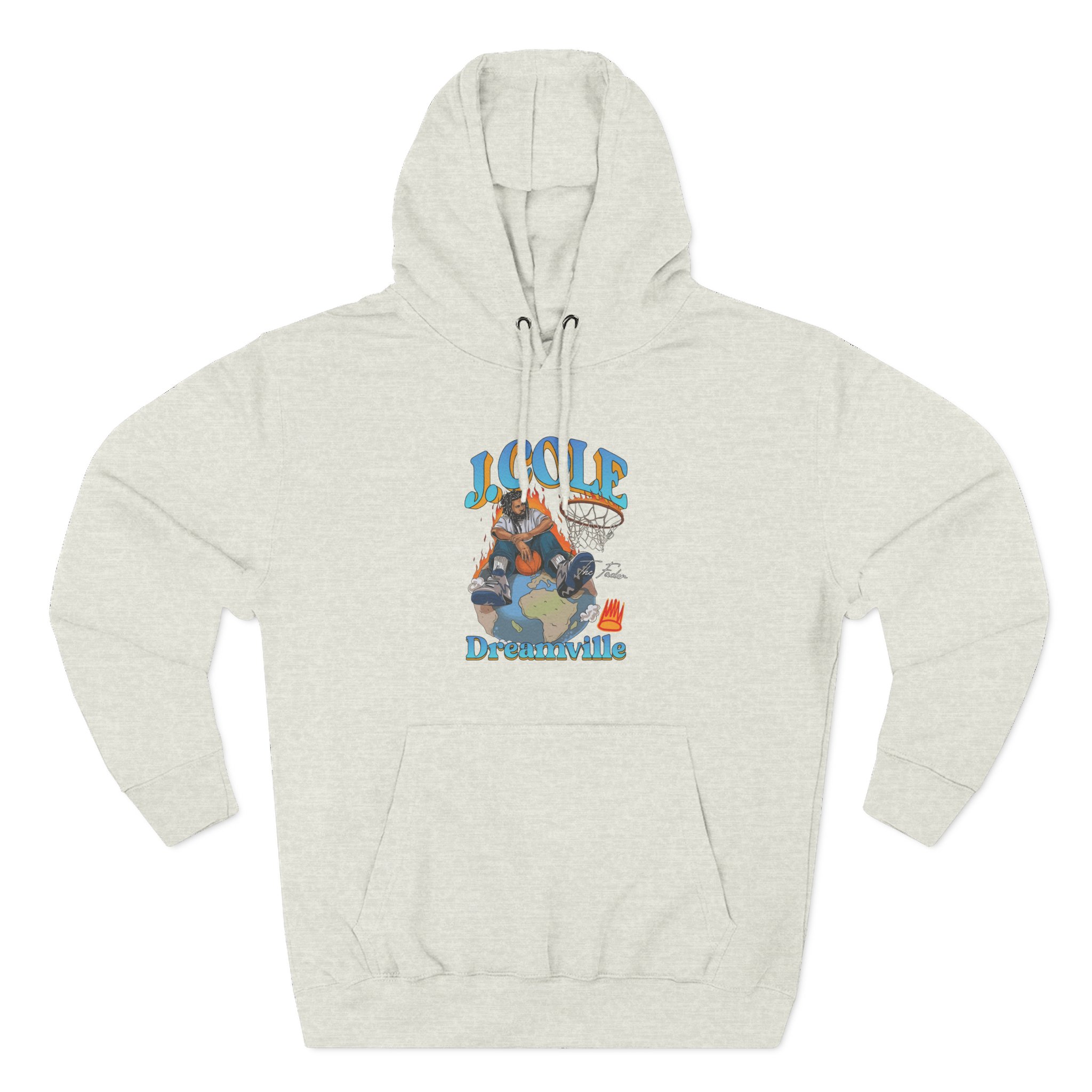 J Cole "Dreamville World" Three-Panel Fleece Hoodie - Image 11