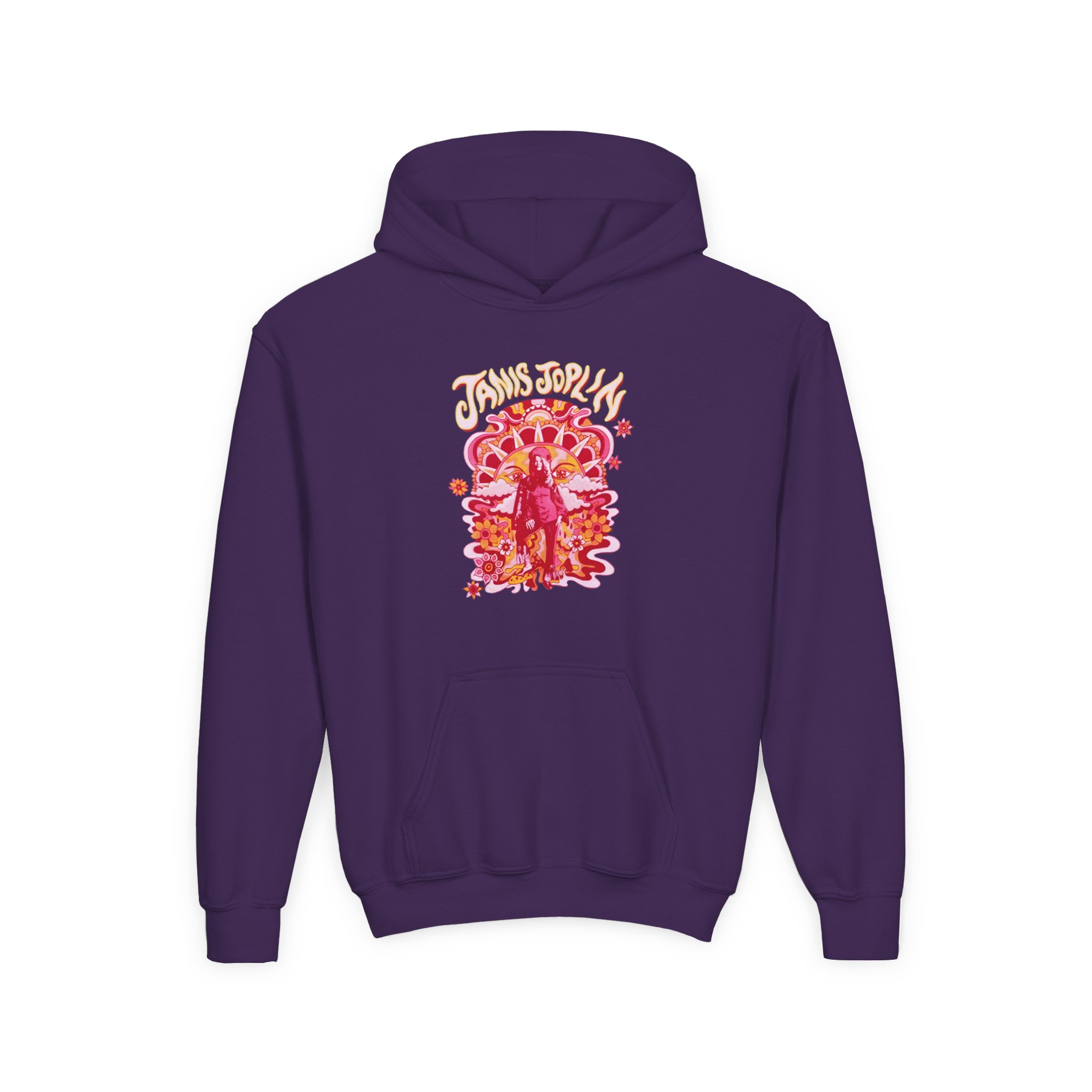 Janis Joplin Groovy Youth Heavy Blend Hooded Sweatshirt - Image 11