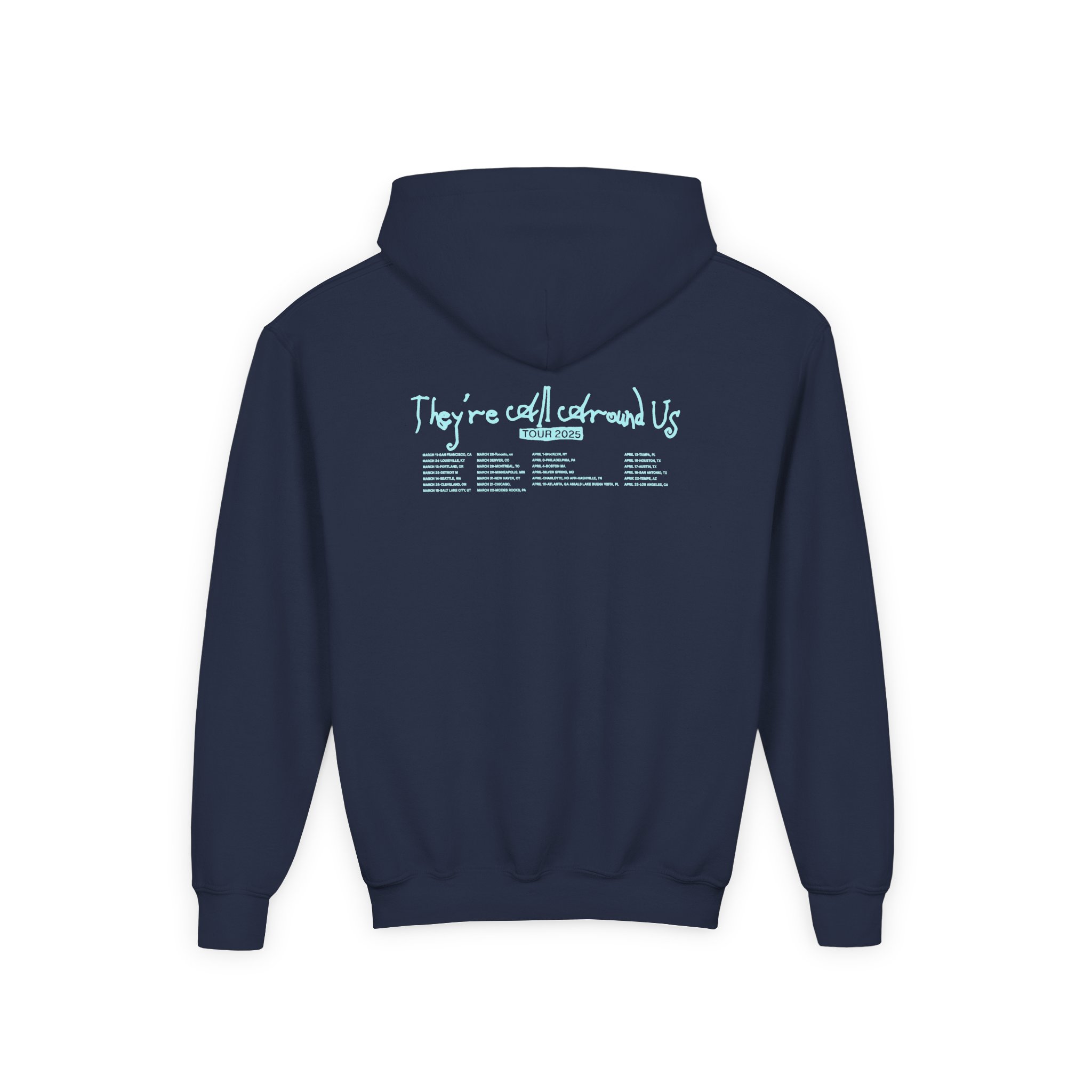 Poppy They Are All Around Us Tour Youth Heavy Blend Hooded Sweatshirt - Image 4